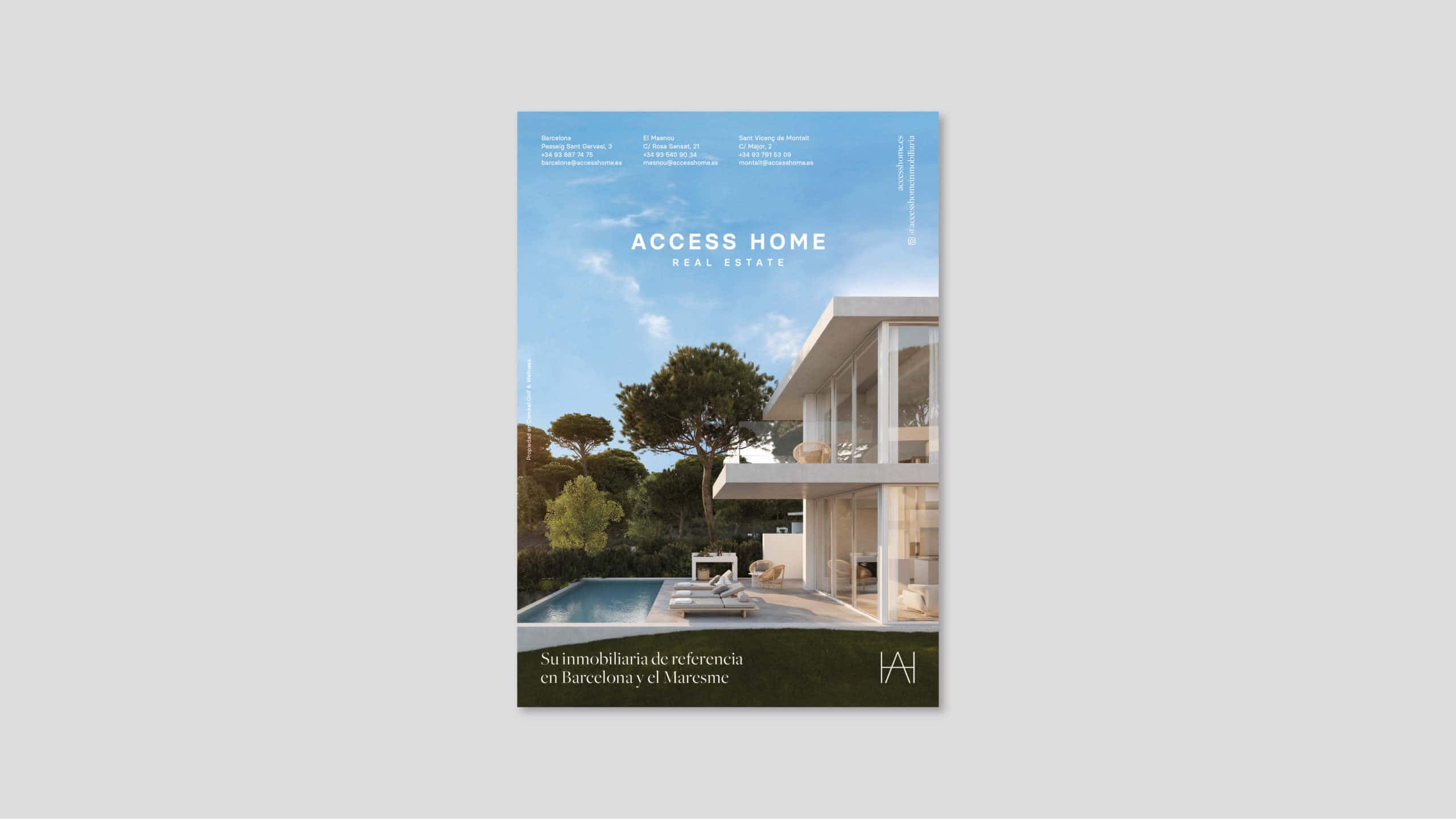 Anuncio de Access Home con el nuevo branding, Mariona Agency