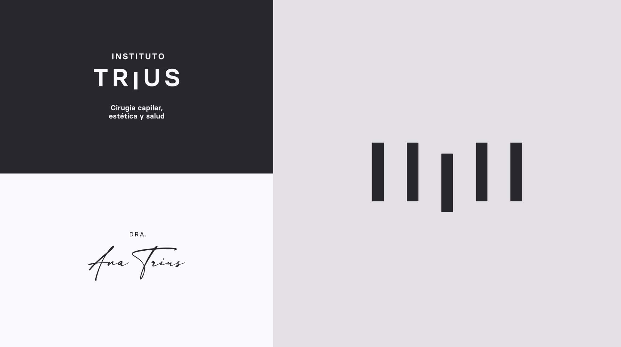 Papelería con la firma de marca del Instituto Trius, proyecto de Mariona Agency