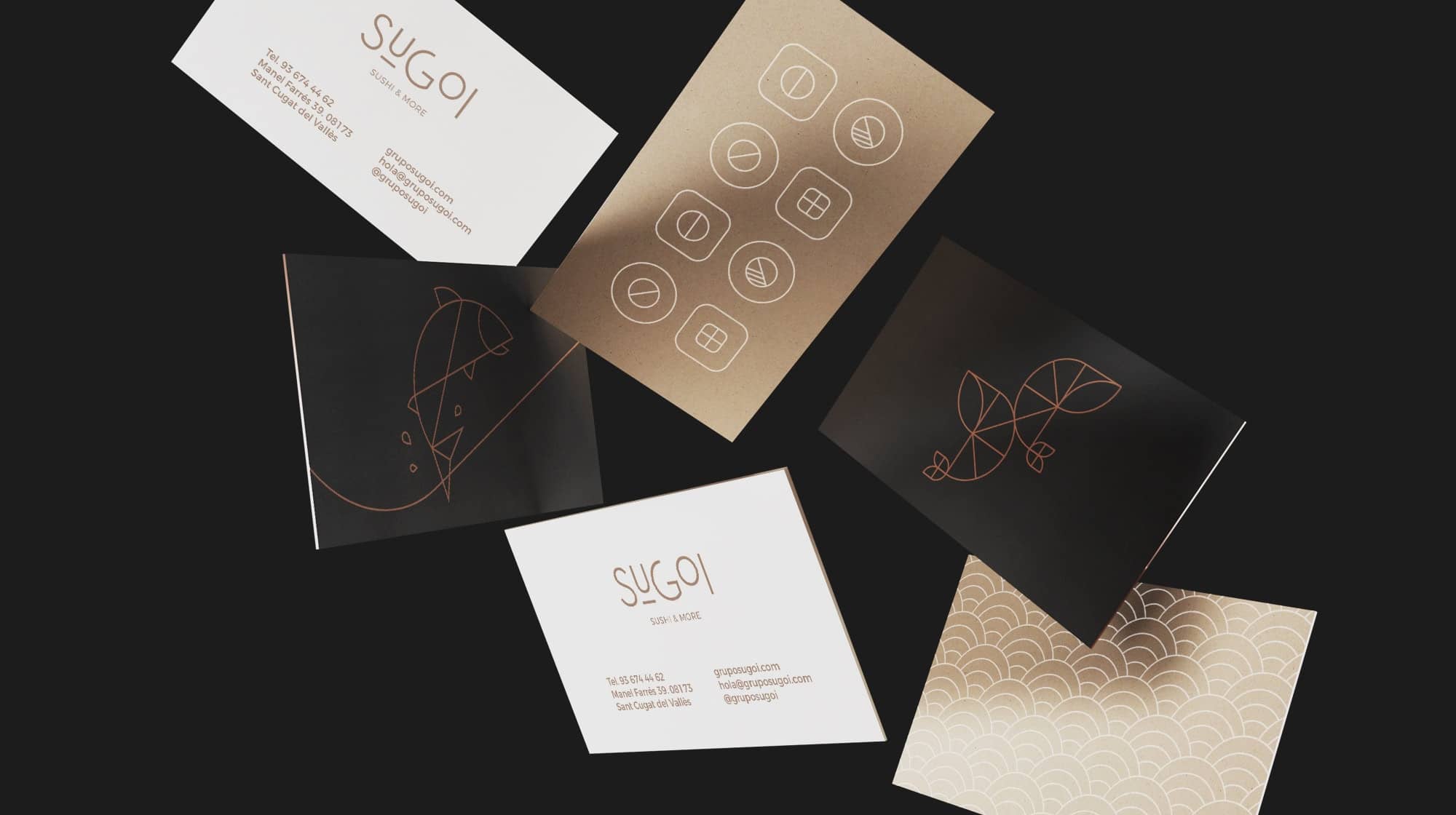 Packaging take away de Sugoi con la nueva identidad, Mariona Agency