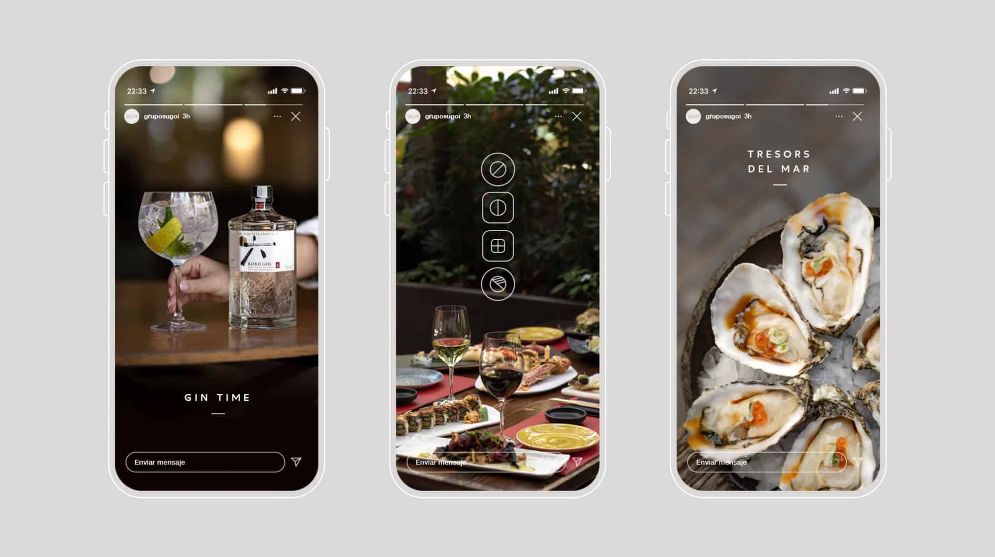 Diseño de carta del restaurante japonés Sugoi, obra de Mariona Agency