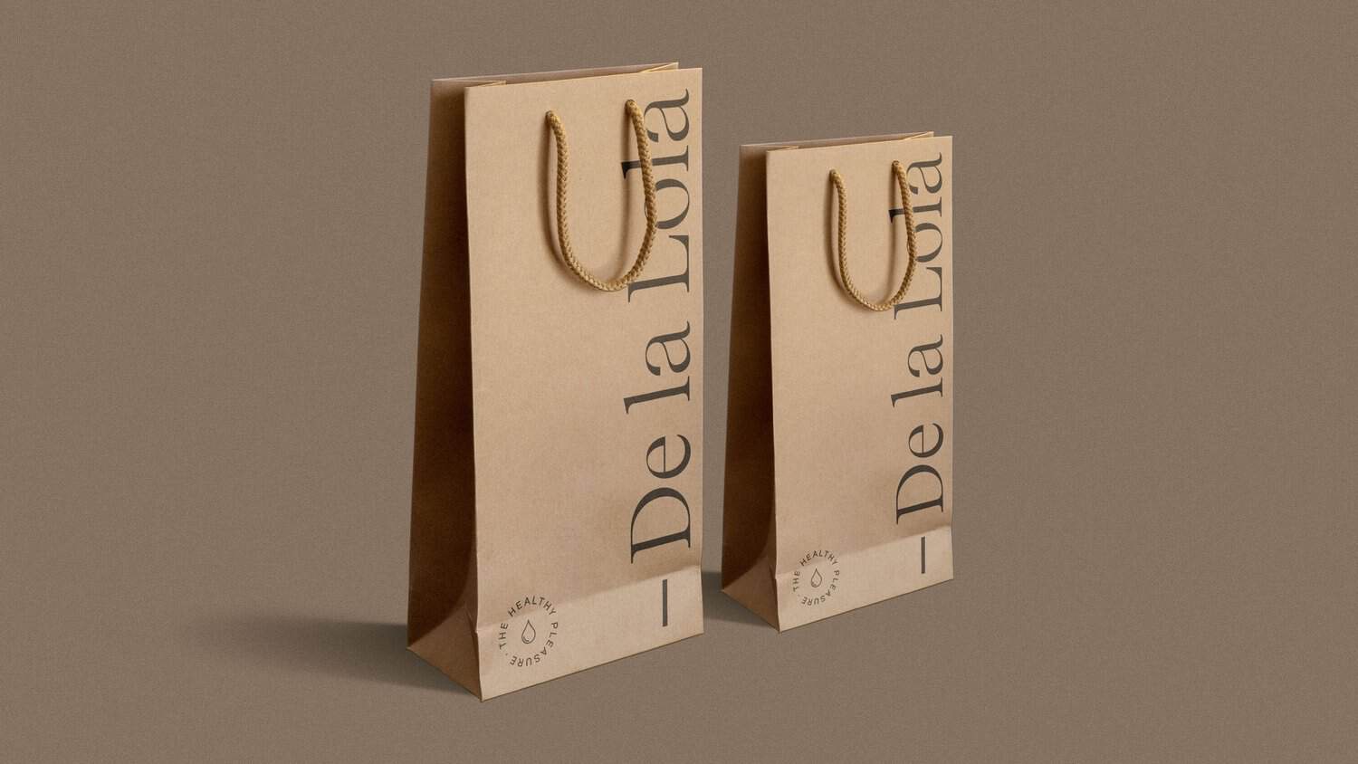 Bolsas de packaging de la marca De la Lola por Mariona Agency