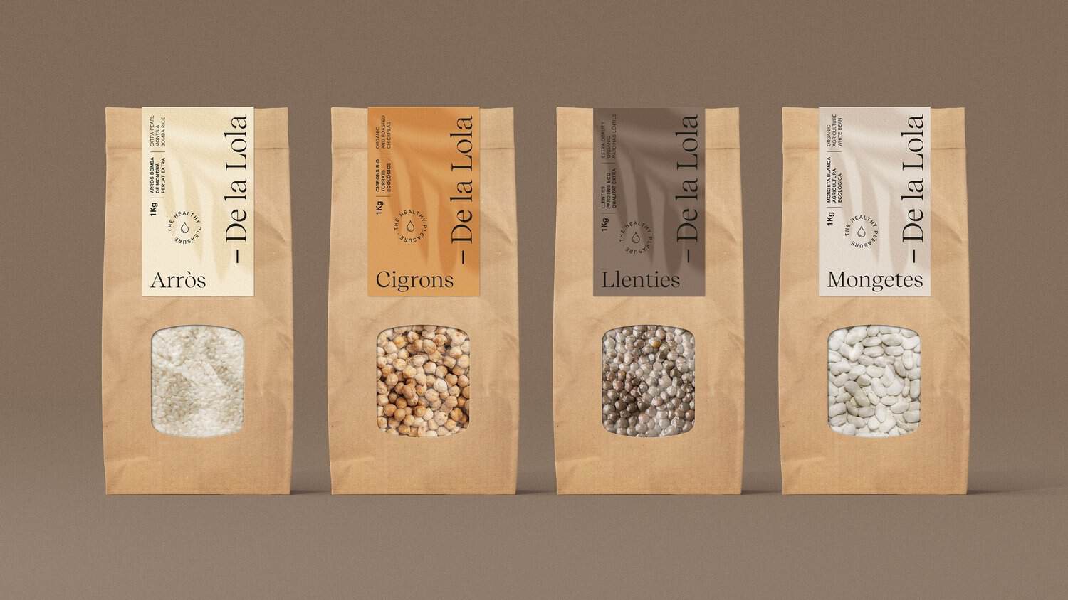 Gama de producto de De la Lola creada por Mariona Agency