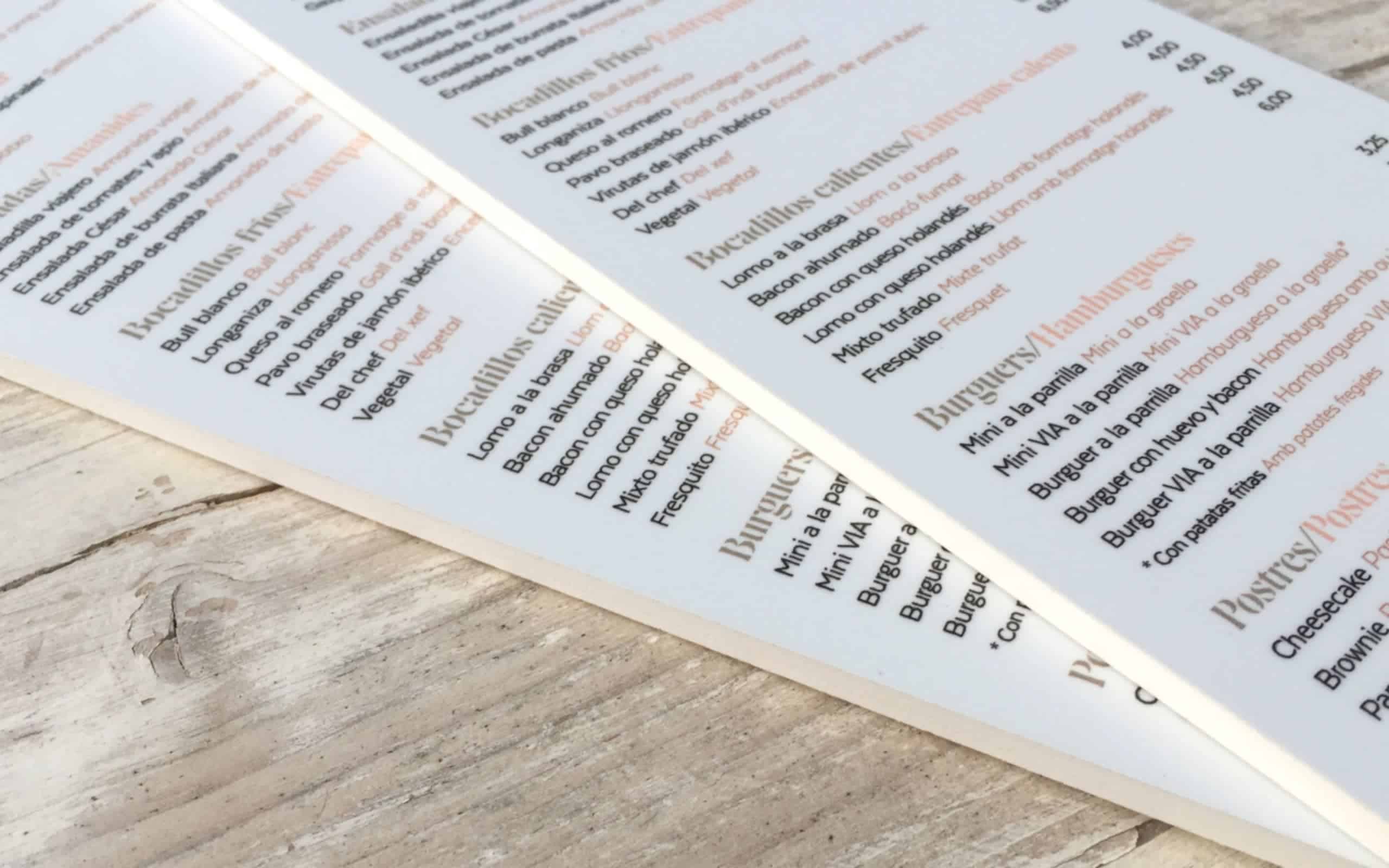 Tipografía de la carta de Brau desarrollada por Mariona Agency