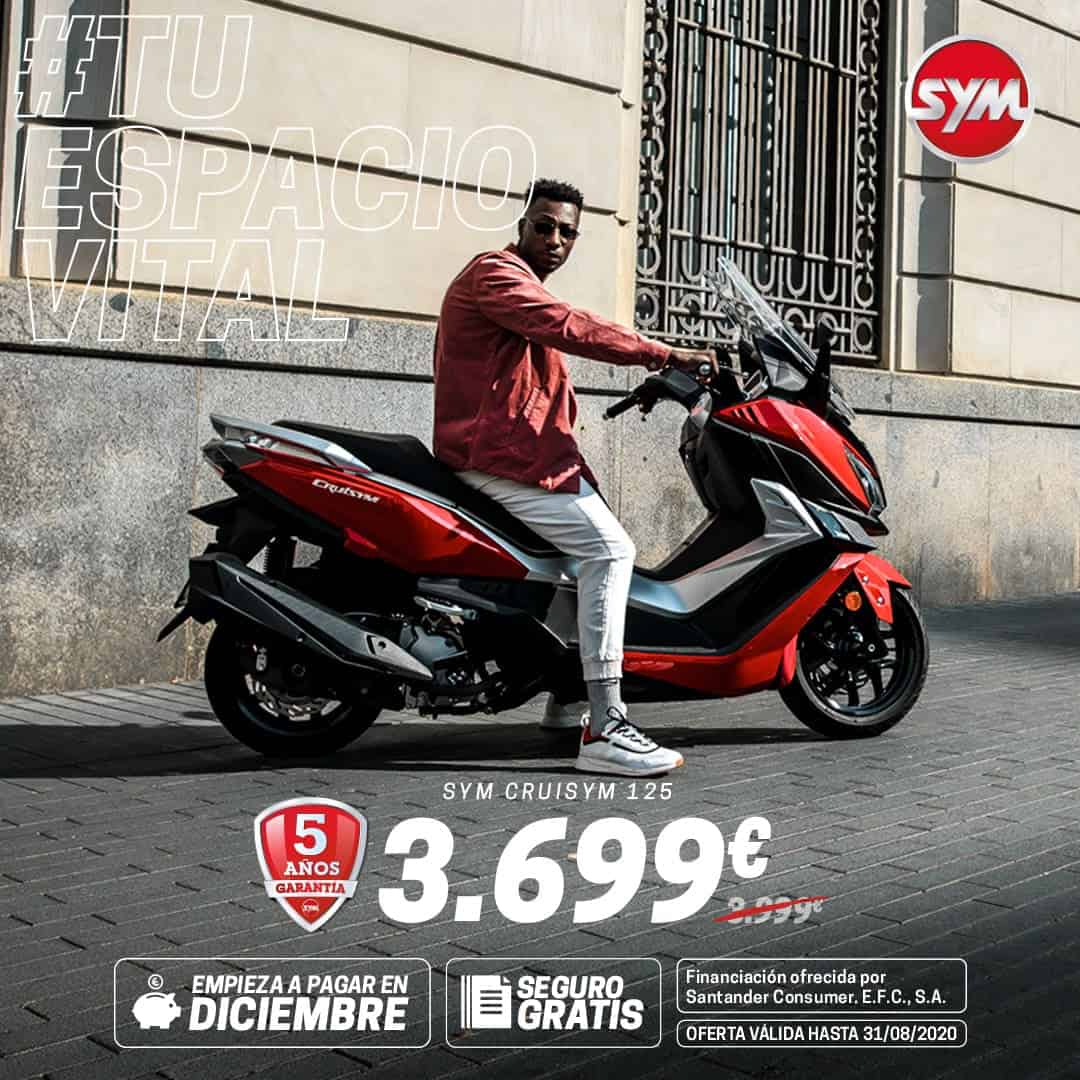 Anuncio de gama de motos SYM España creado por Mariona Agency