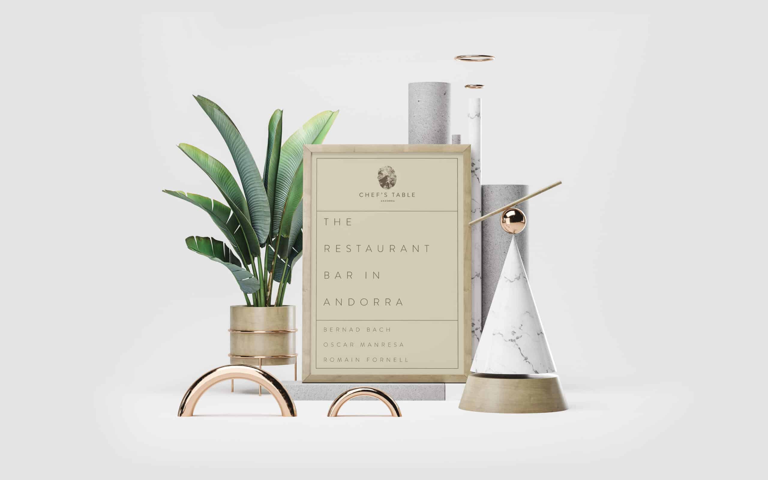 Identidad visual de Chef's Table Andorra creada por Mariona Agency