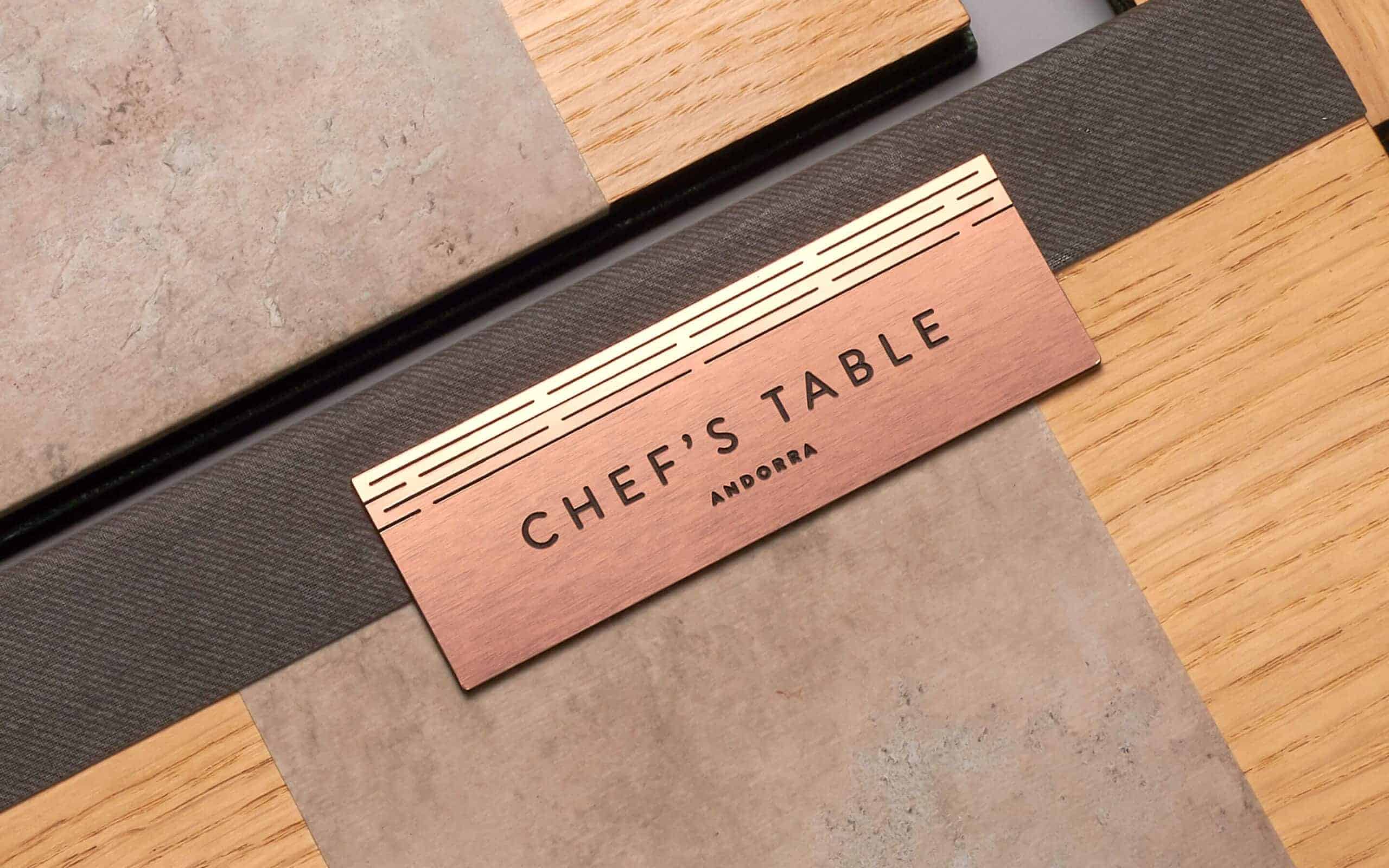 Branding gastronómico de alta gama para Chef's Table Andorra