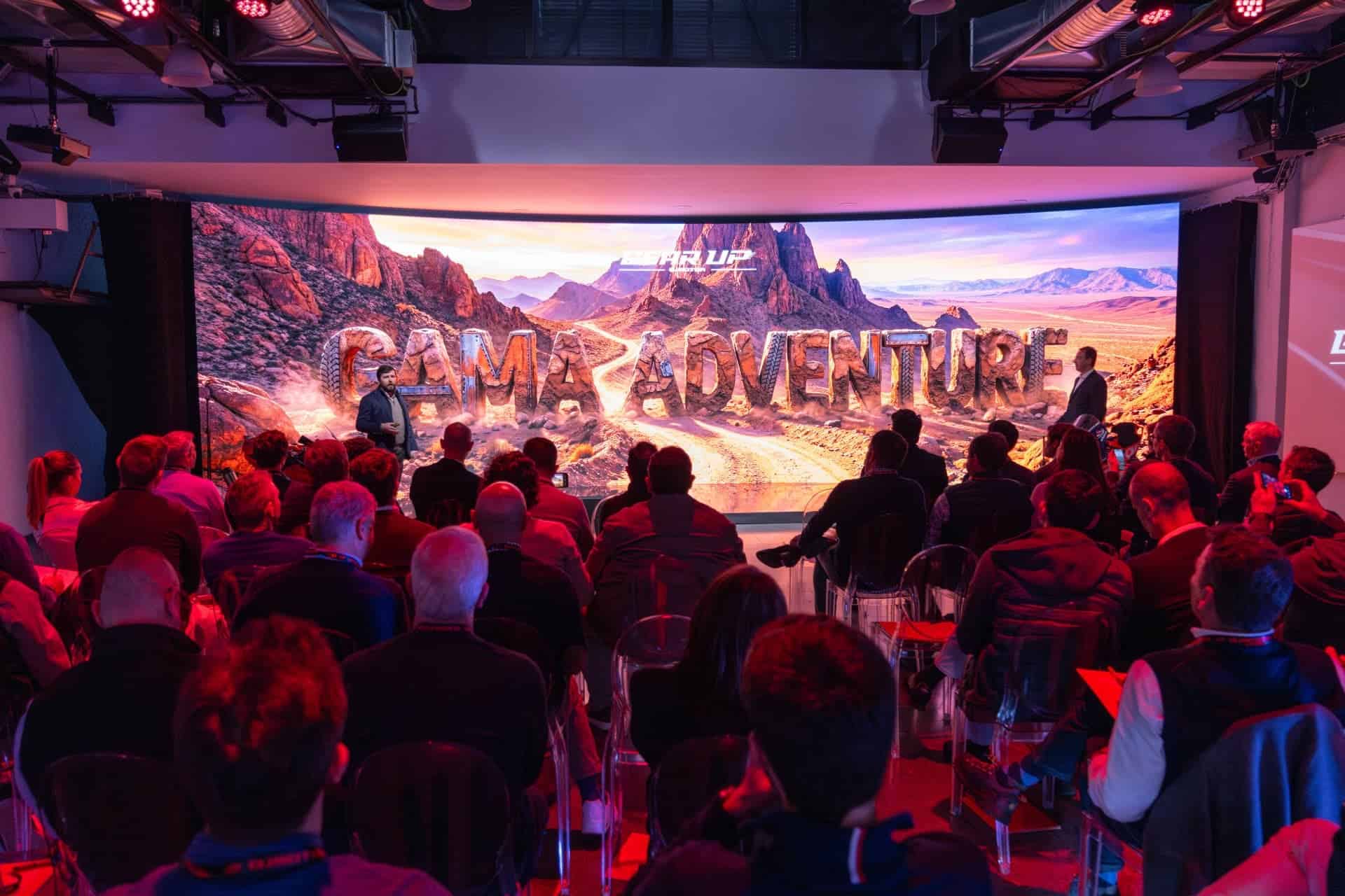 Vista general del espacio diseñado por Mariona Agency para QJ Motor España