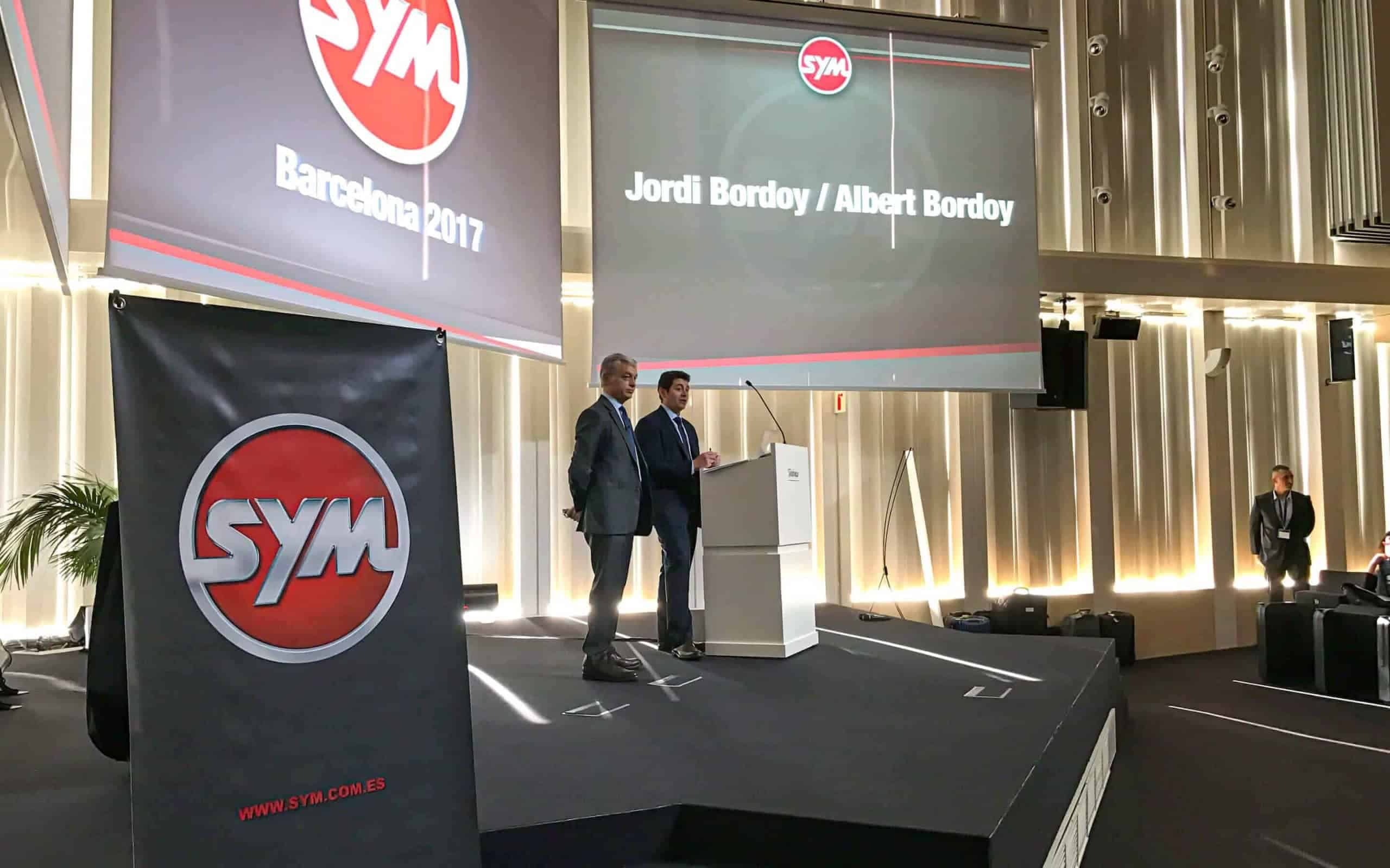 Concesionarios de SYM reunidos en el evento anual en Barcelona, proyecto de Mariona Agency