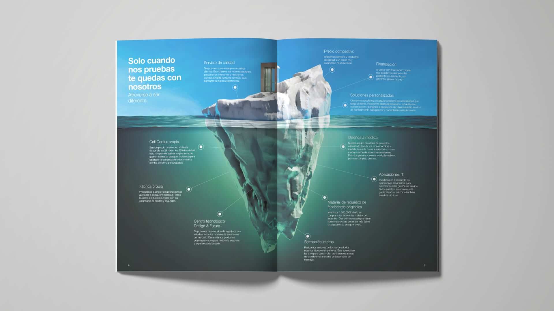 Dirección de arte editorial de Mariona Agency para Eninter