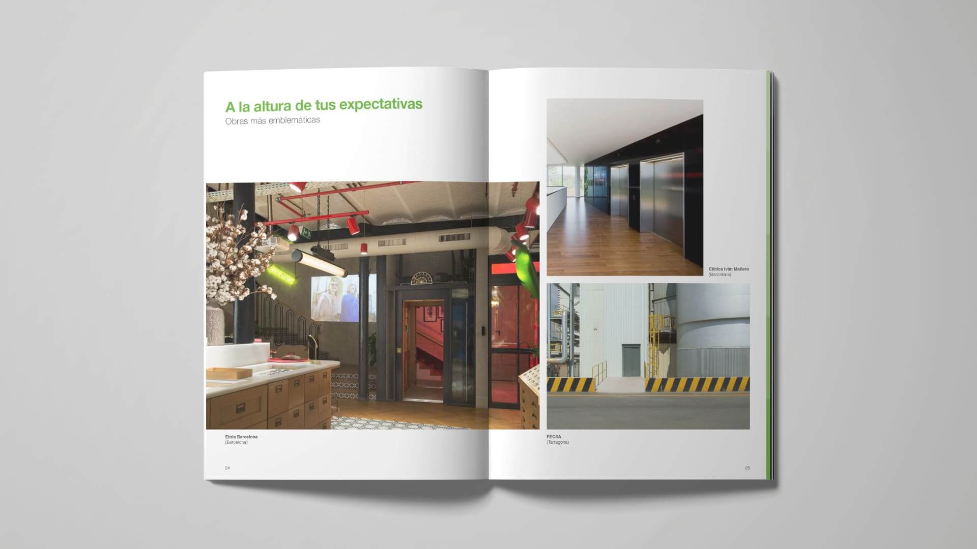 Detalle gráfico del catálogo comercial de Eninter, obra de Mariona Agency