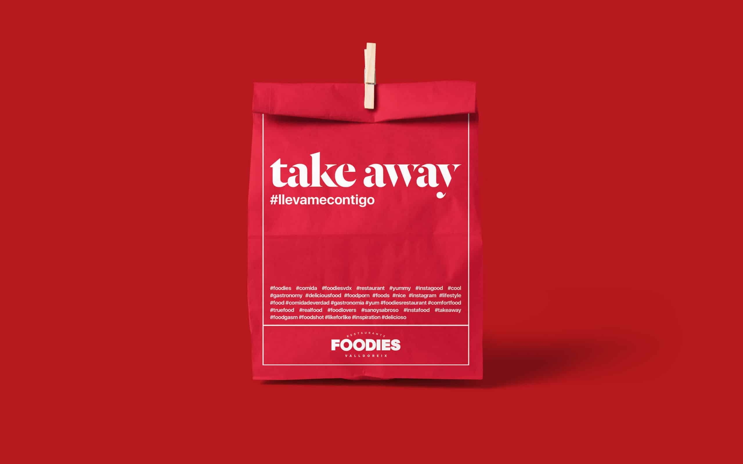 Detalle del sistema gráfico de Foodies firmado por Mariona Agency