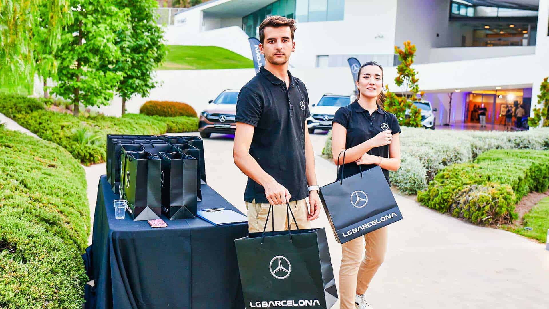 Presentación del Mercedes EQE Berlina producida por Mariona Agency en el IMO