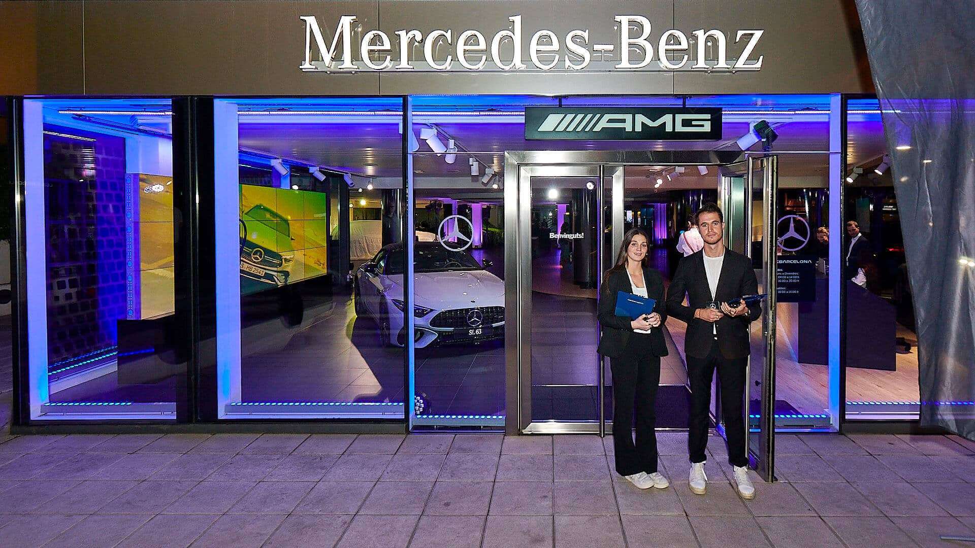 Nuevo Mercedes-Benz GLC expuesto en el evento de LG Barcelona
