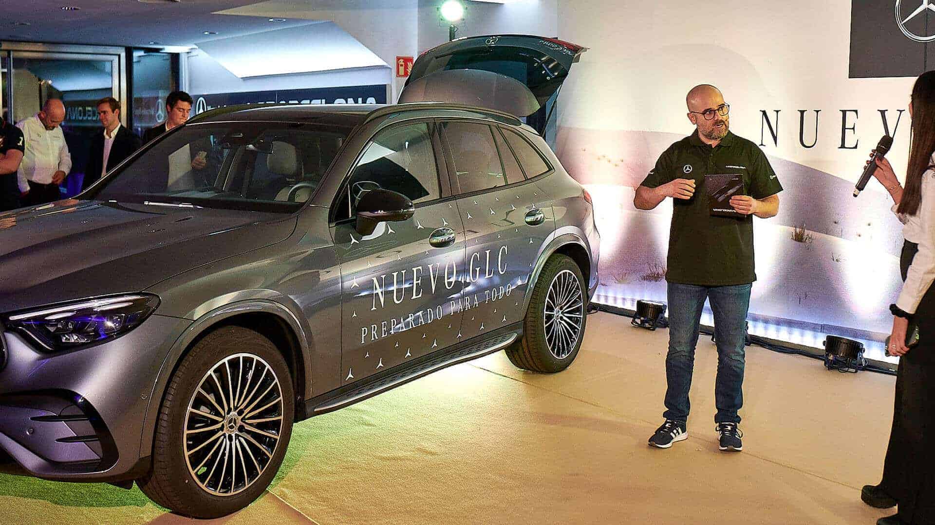 Detalle del Mercedes-Benz GLC en el evento de LG Barcelona