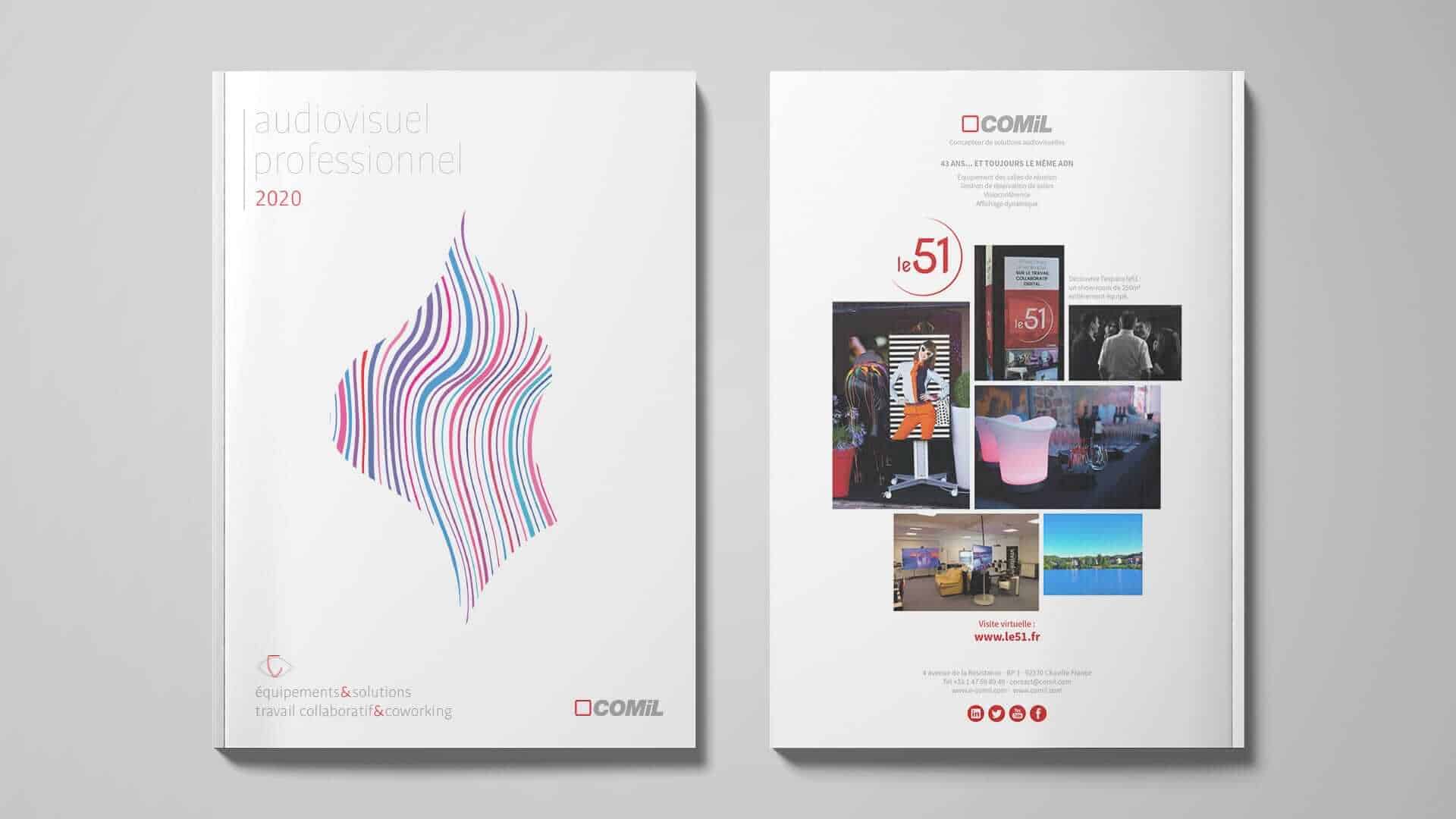 Catálogo profesional de Comil, diseño editorial de Mariona Agency