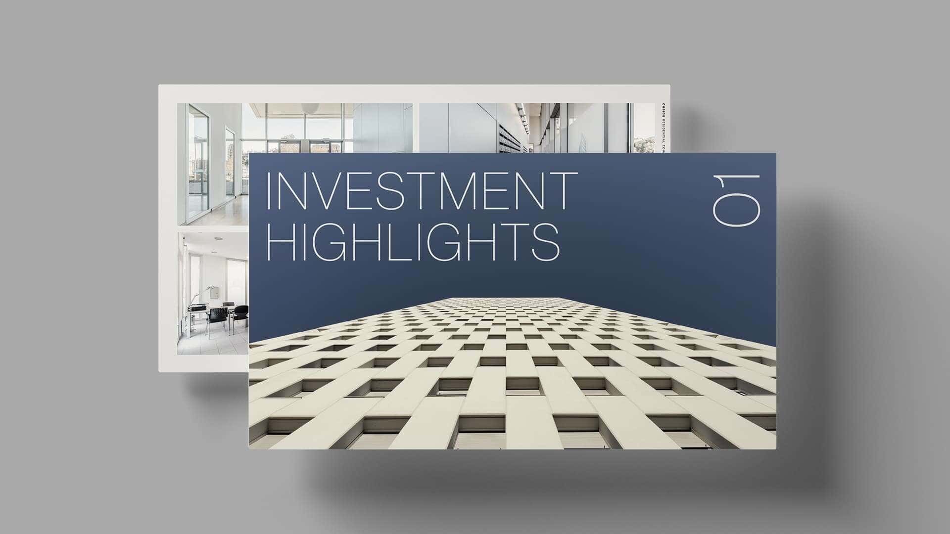 Portada del Offering Memorandum de CBRE diseñada por Mariona Agency