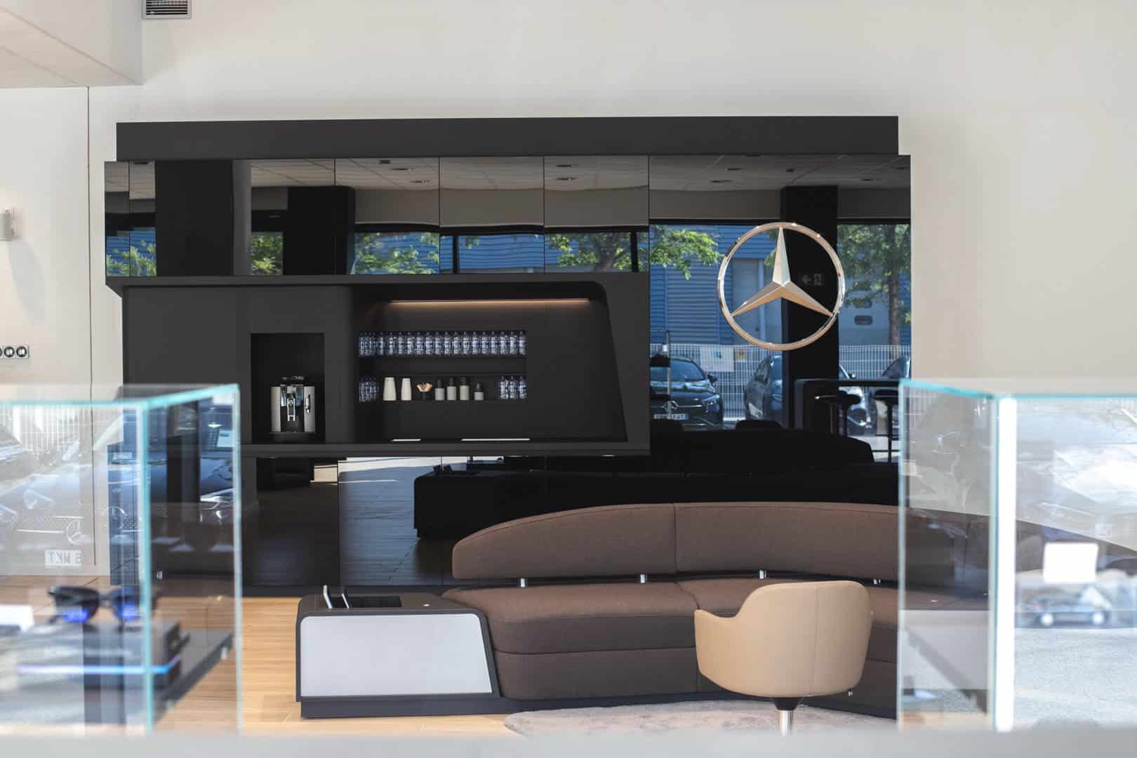 Espacio de marca Mercedes-Benz montado por Mariona Agency en el evento Dreamer