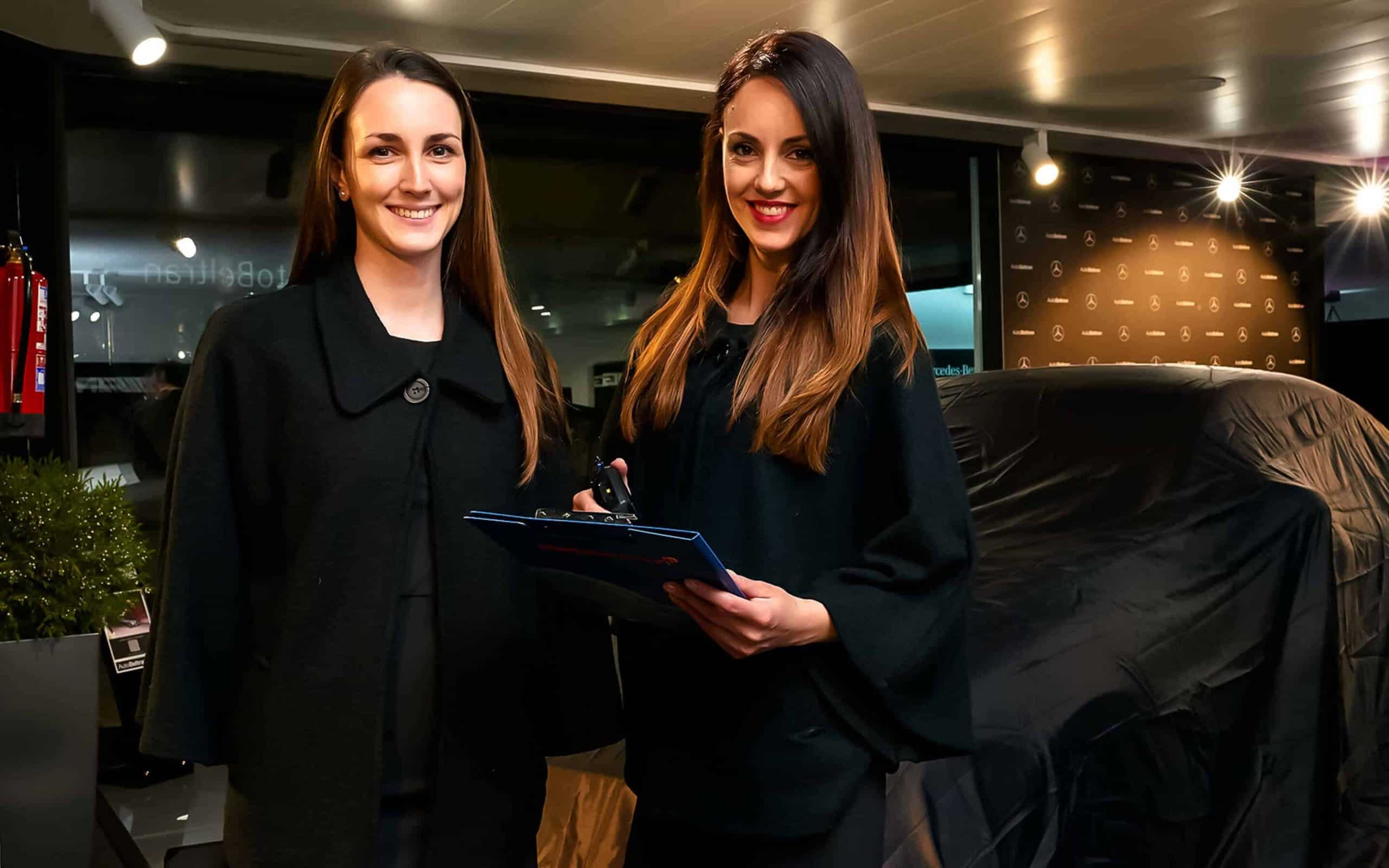 Nuevo Mercedes-Benz CLS expuesto en su presentación producida por Mariona Agency