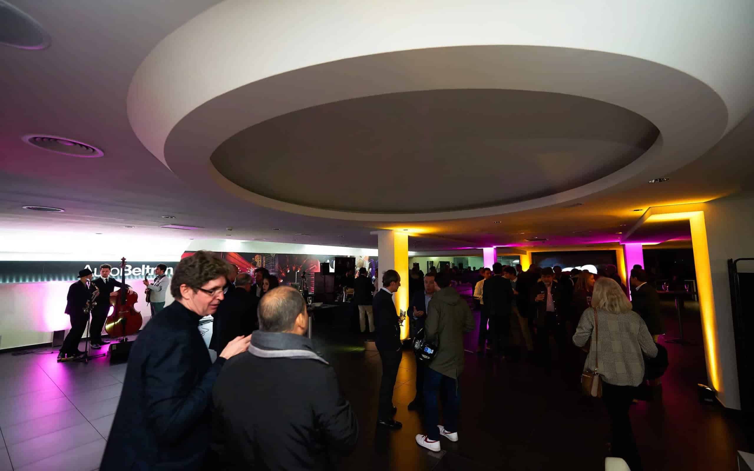 Ambiente del evento de presentación del Mercedes-Benz CLS en Barcelona