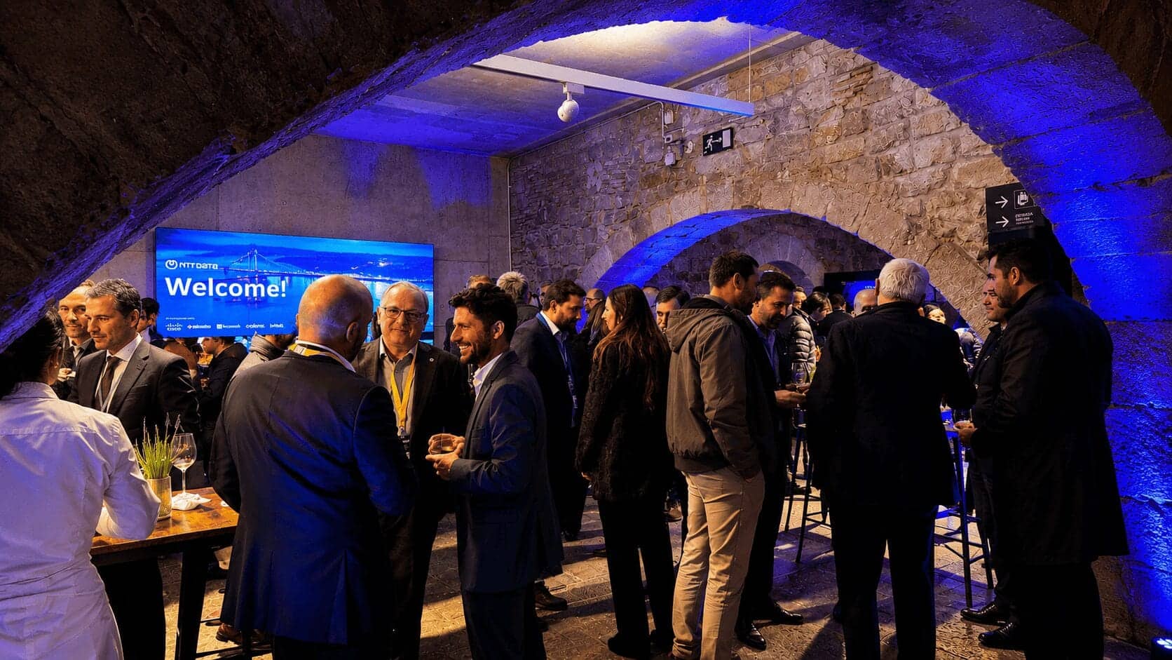 Invitados de NTT Data durante la velada producida por Mariona Agency
