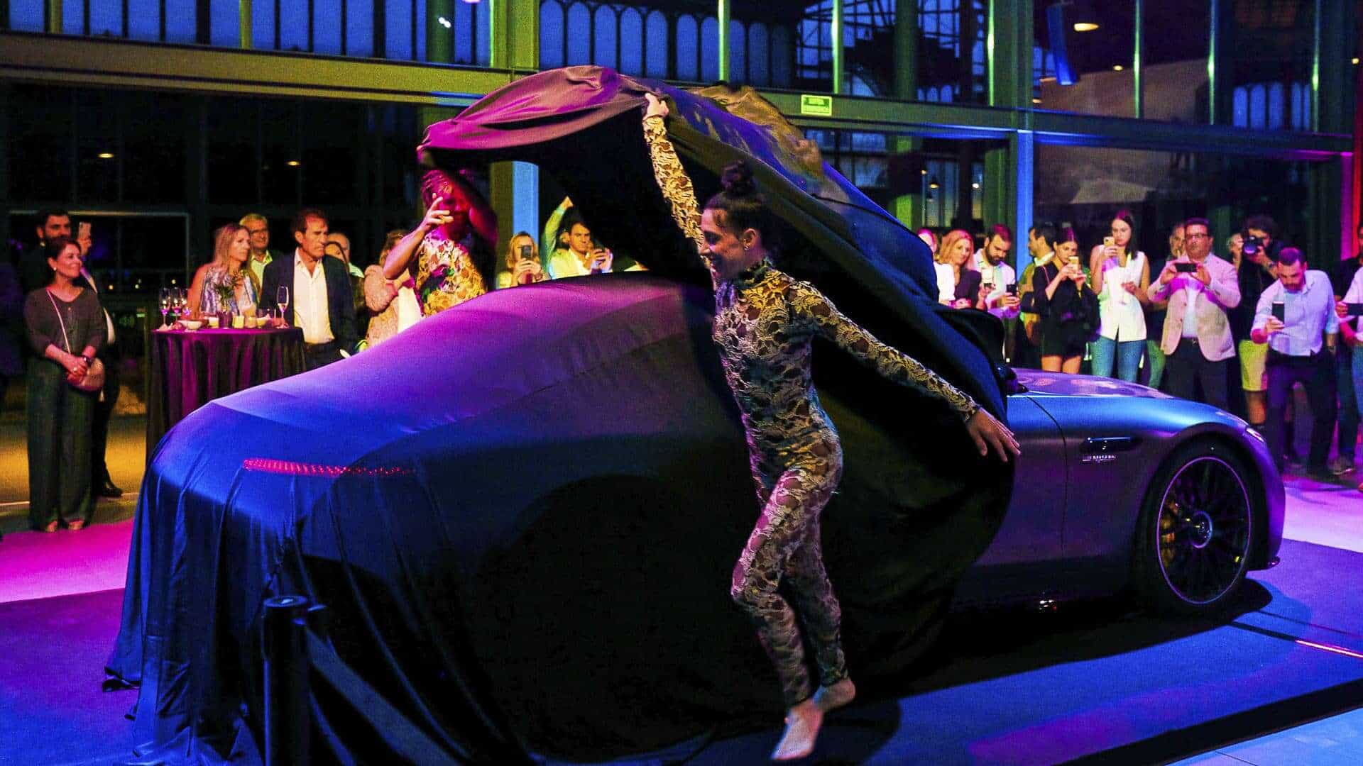 Ambiente general del evento Mercedes-AMG SL producido por Mariona Agency