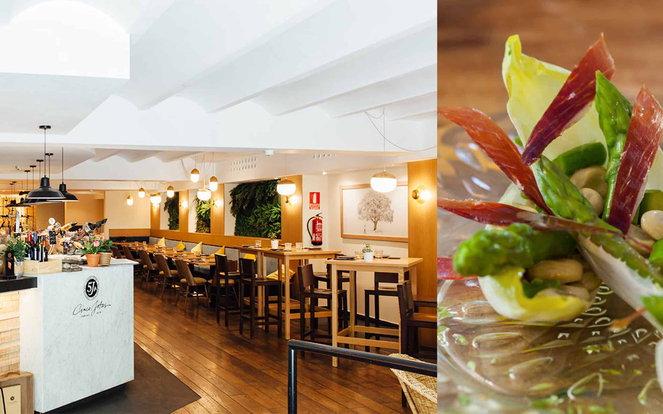 Restaurante Cinco Jotas de Rambla de Catalunya, cliente editorial de Mariona Agency