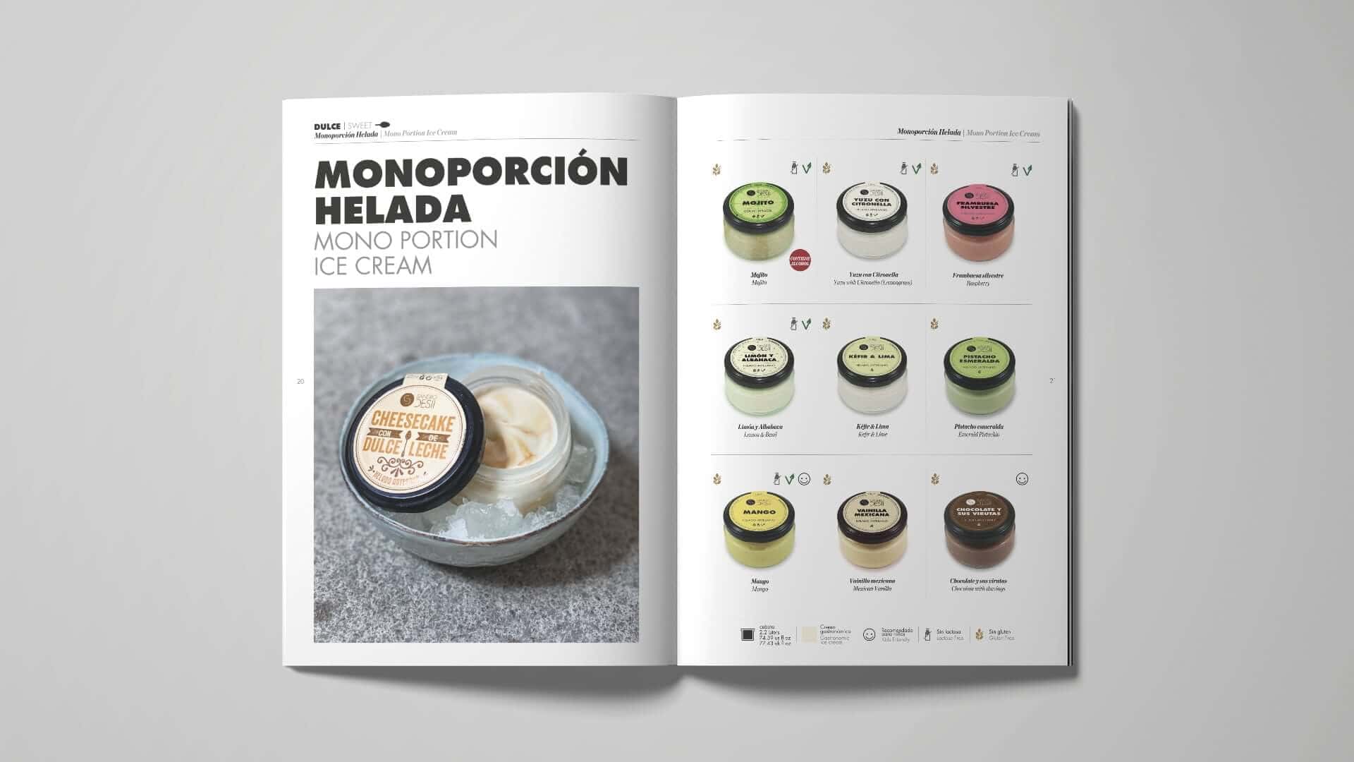 Pieza gráfica editorial de Sandro Desii diseñada por Mariona Agency