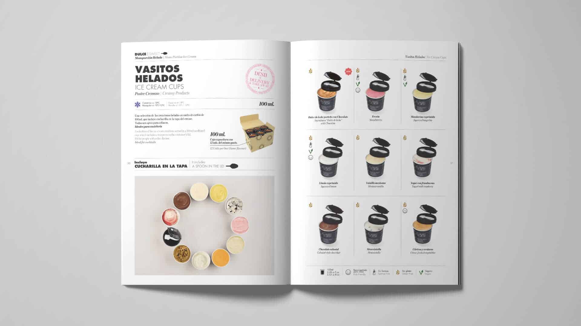 Aplicación tipográfica del proyecto editorial de Sandro Desii por Mariona Agency
