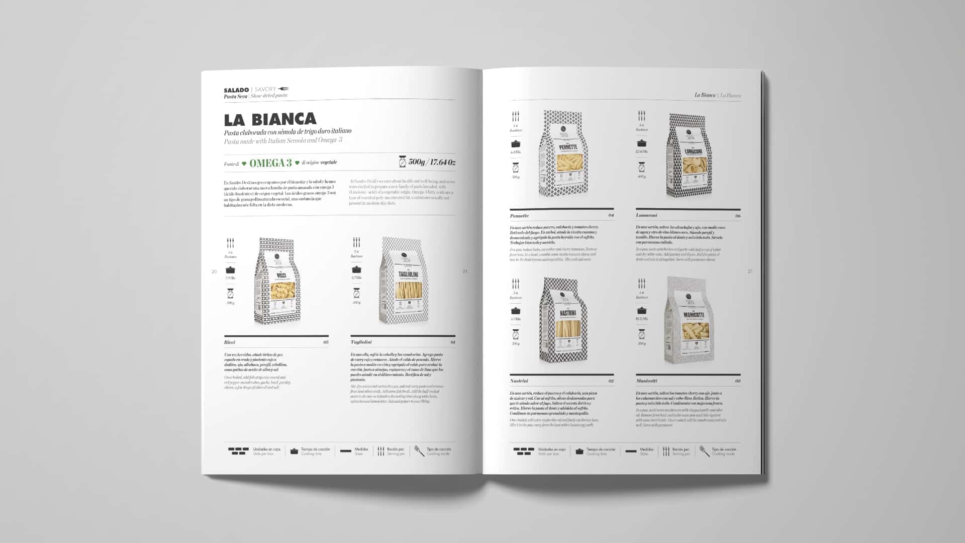 Aplicación del diseño editorial de Sandro Desii por Mariona Agency
