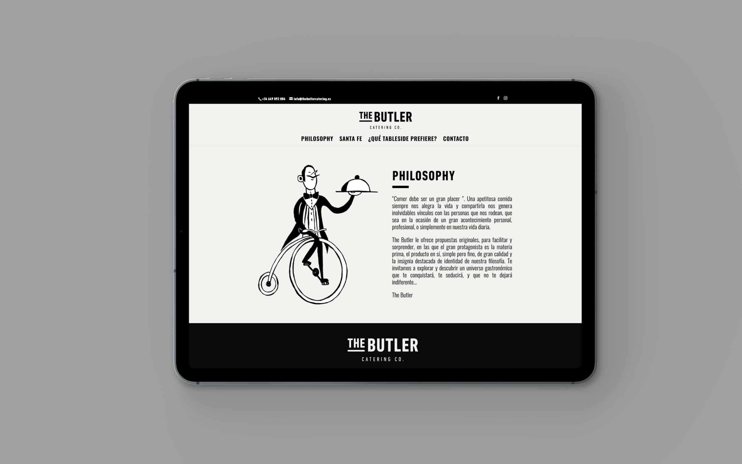 Sistema visual de The Butler definido por Mariona Agency