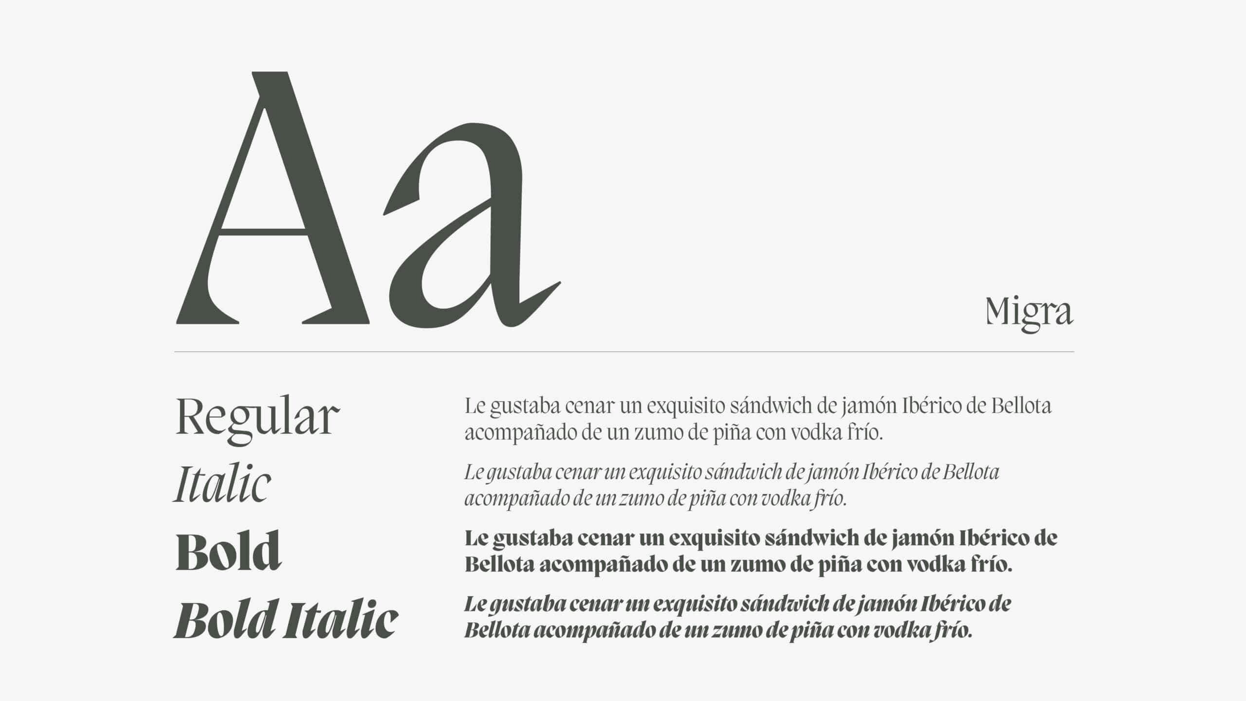 Sistema tipográfico de Los Extremeños, diseño Mariona Agency