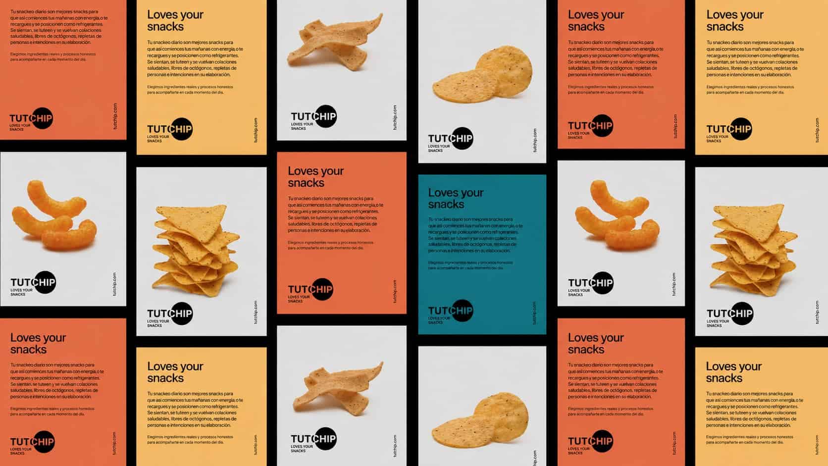 Marca Tutichip aplicada al entorno digital, diseño de Mariona Agency