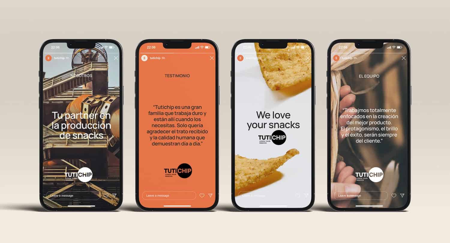 Recurso gráfico de marca de Tutichip creado por Mariona Agency