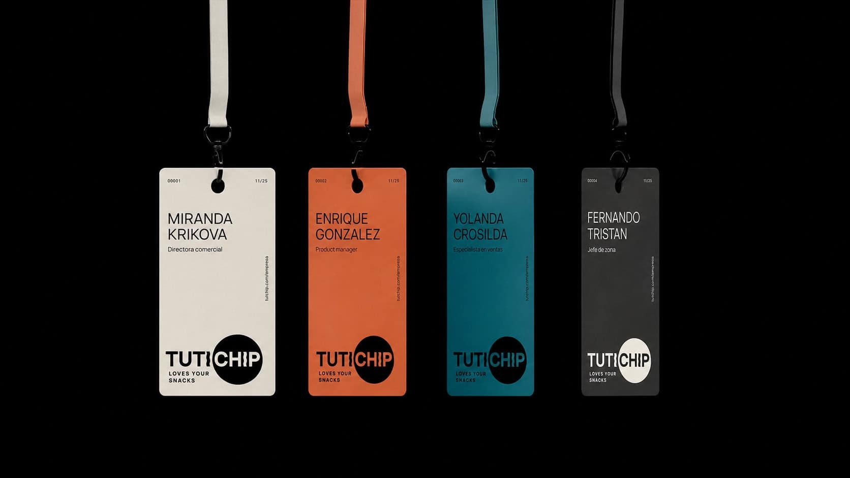 Sistema visual de Tutichip aplicado al packaging, proyecto de Mariona Agency