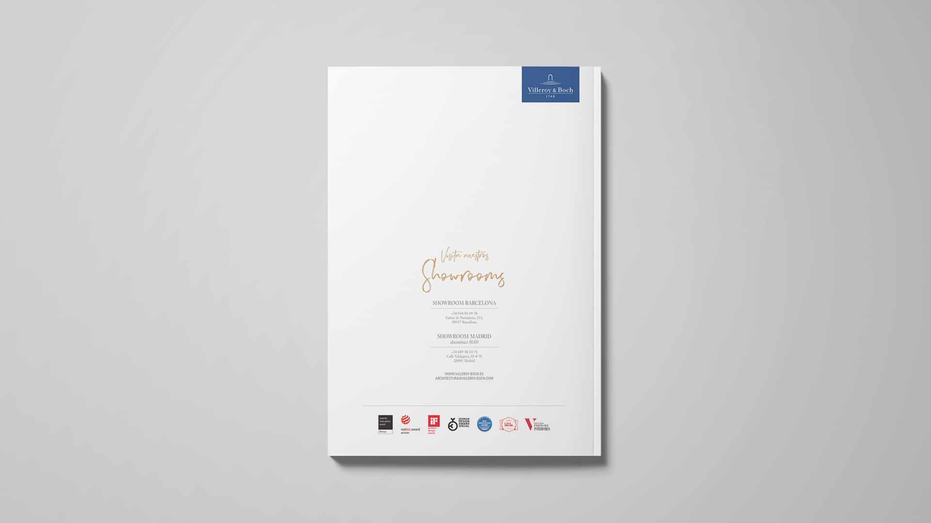 Cierre del catálogo de Villeroy & Boch compuesto por Mariona Agency