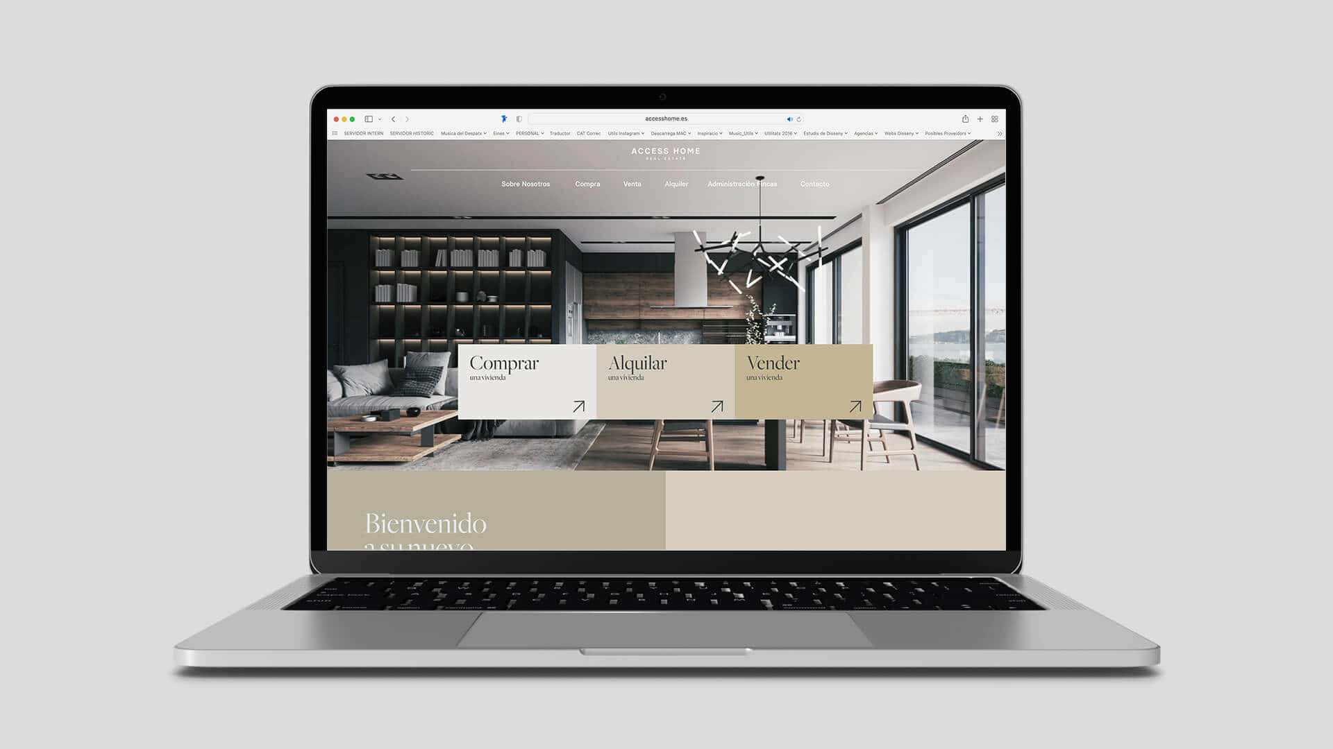 Diseño web de Access Home, Mariona Agency