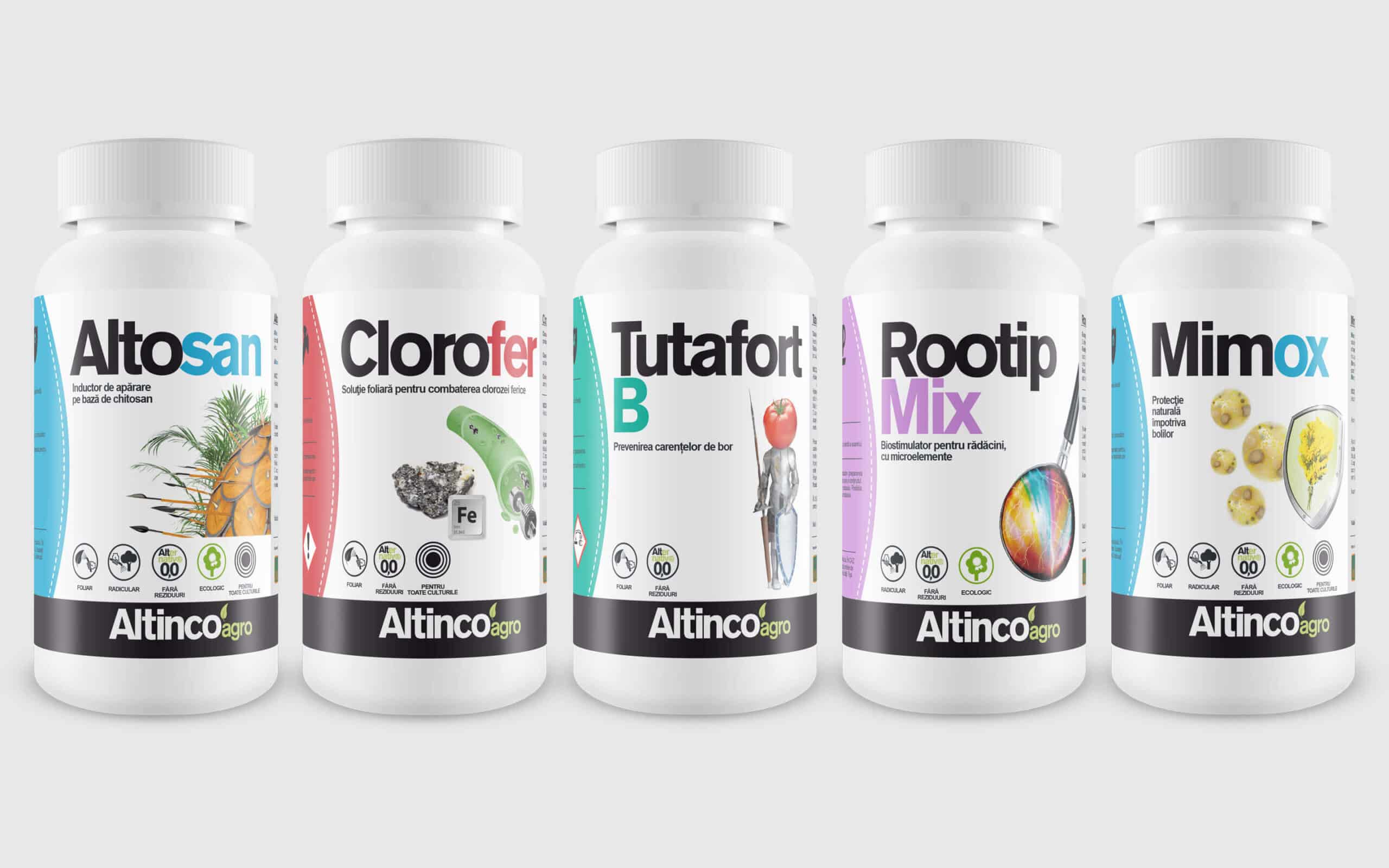 Rediseño de packaging y branding de AltincoAgro por Mariona Agency