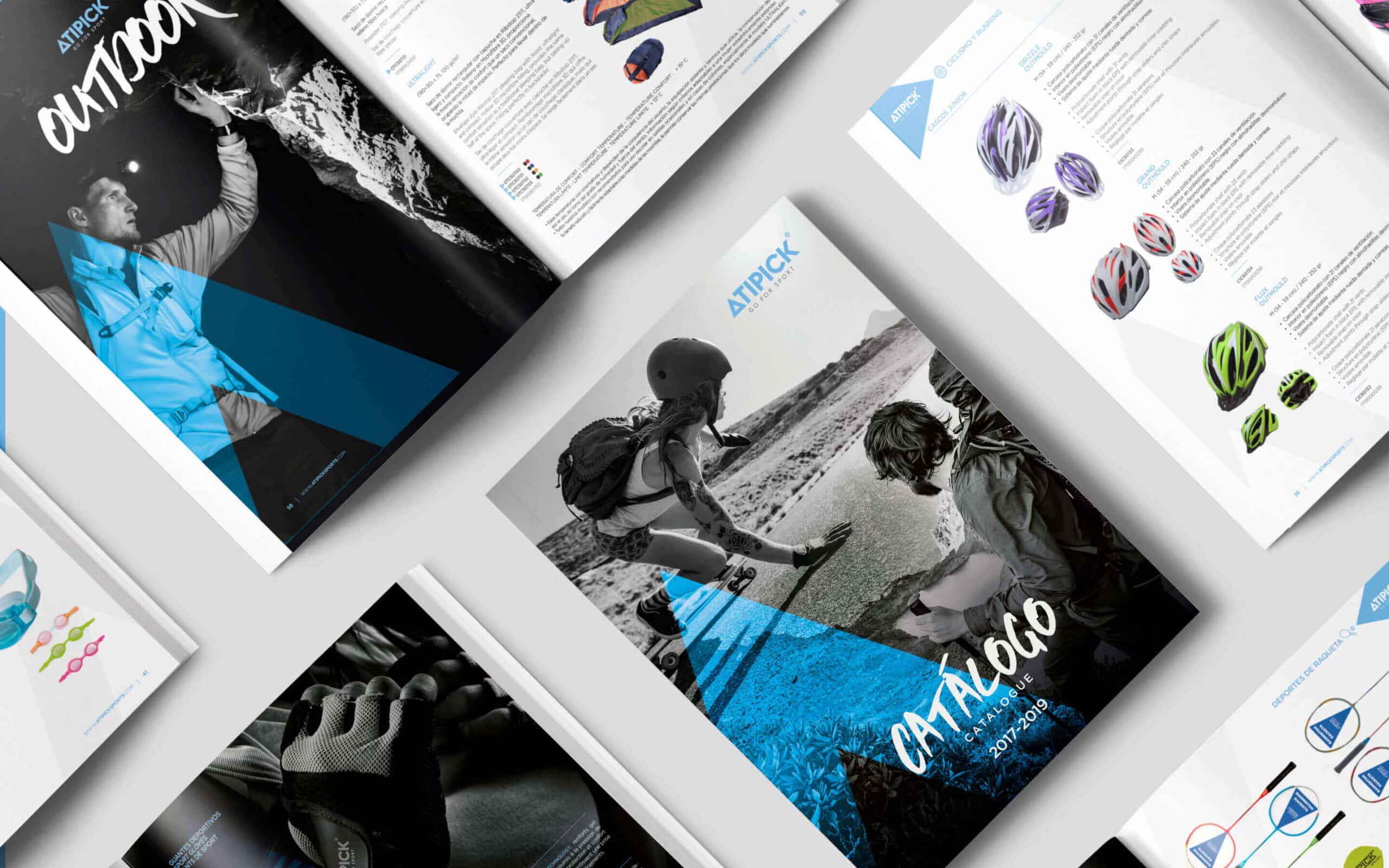 Rebranding de la marca deportiva Atipick realizado por Mariona Agency