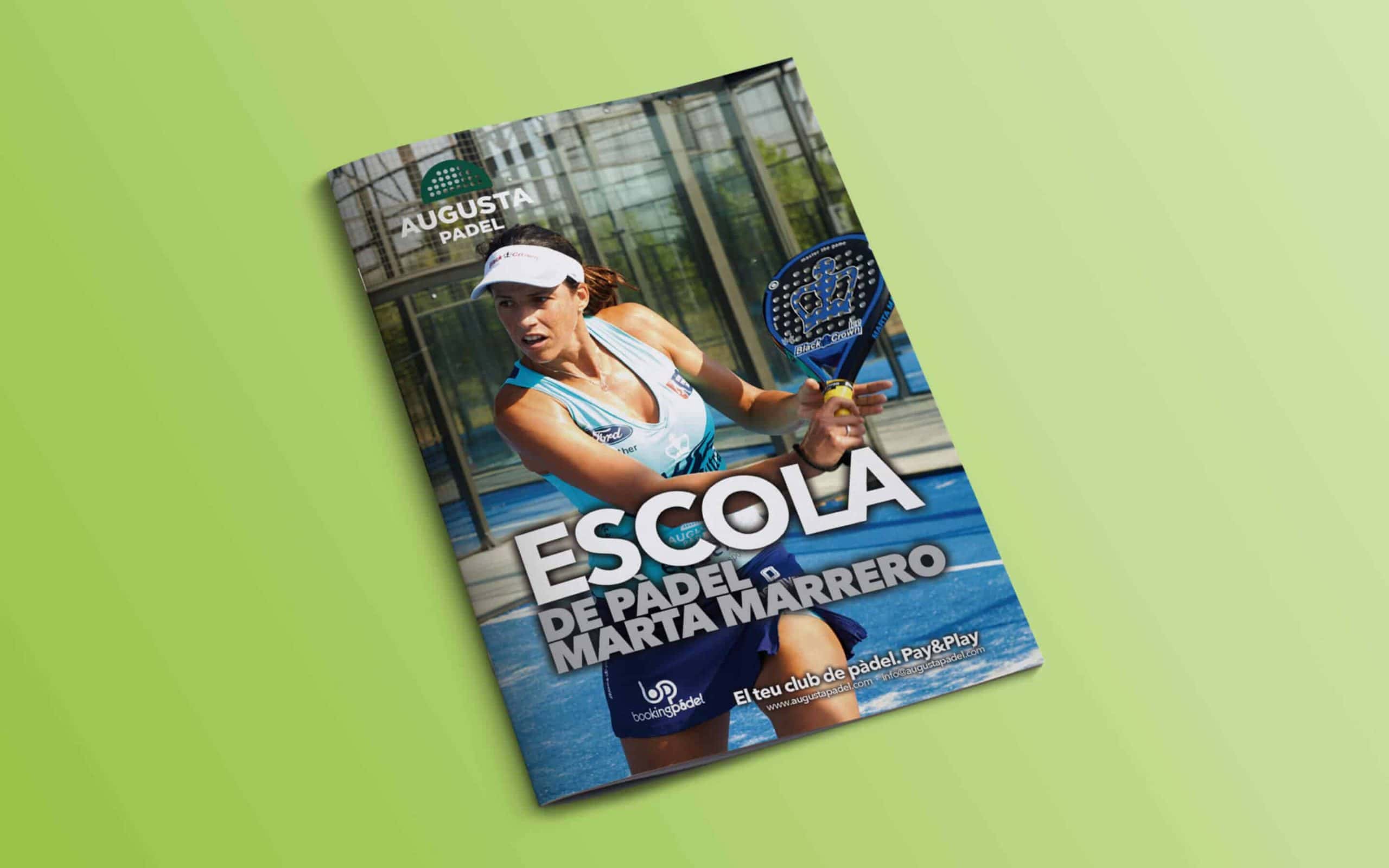 Identidad de marca de Augusta Pádel creada por Mariona Agency