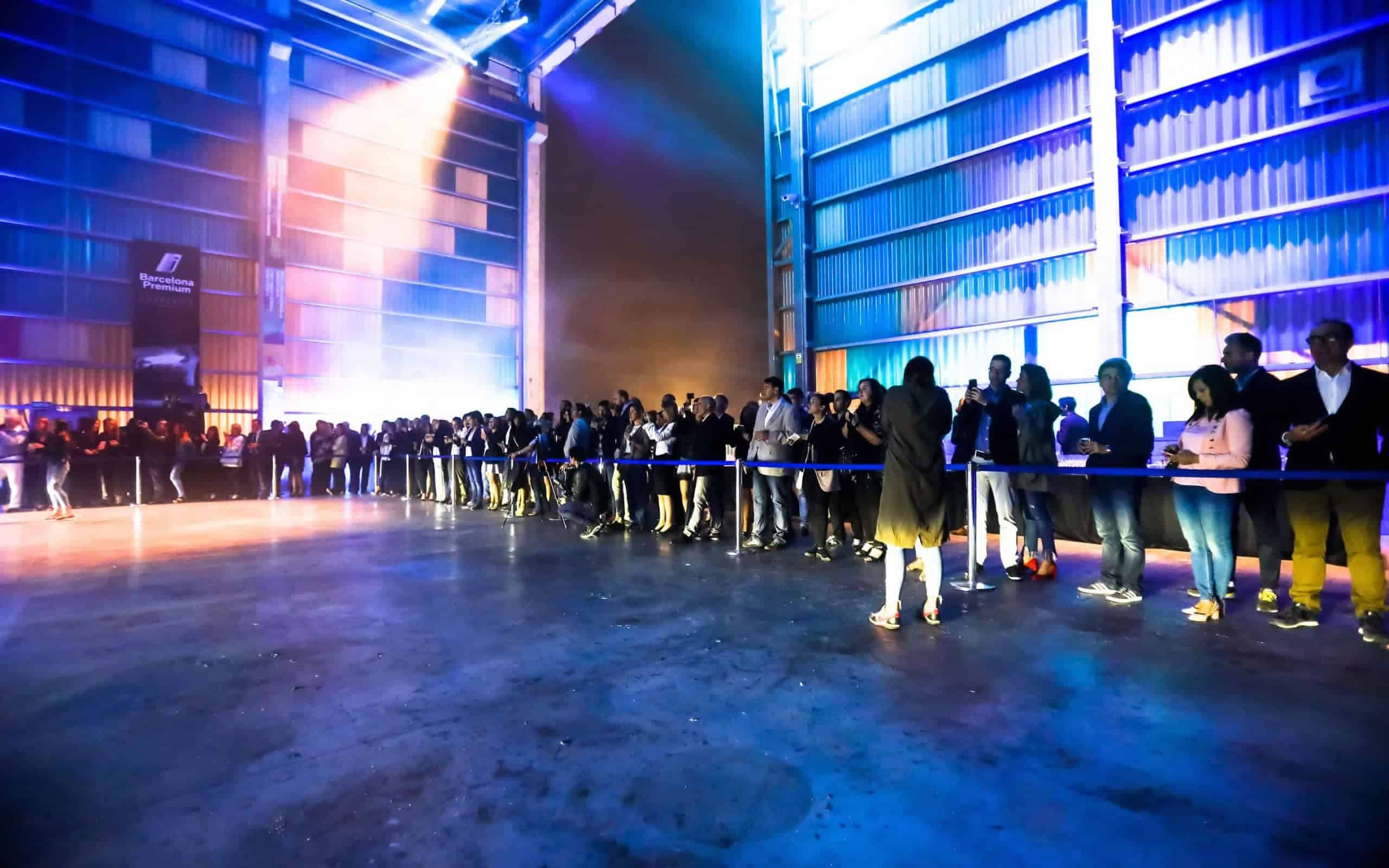 Gama de vehículos BMW expuesta durante el evento de Barcelona Premium