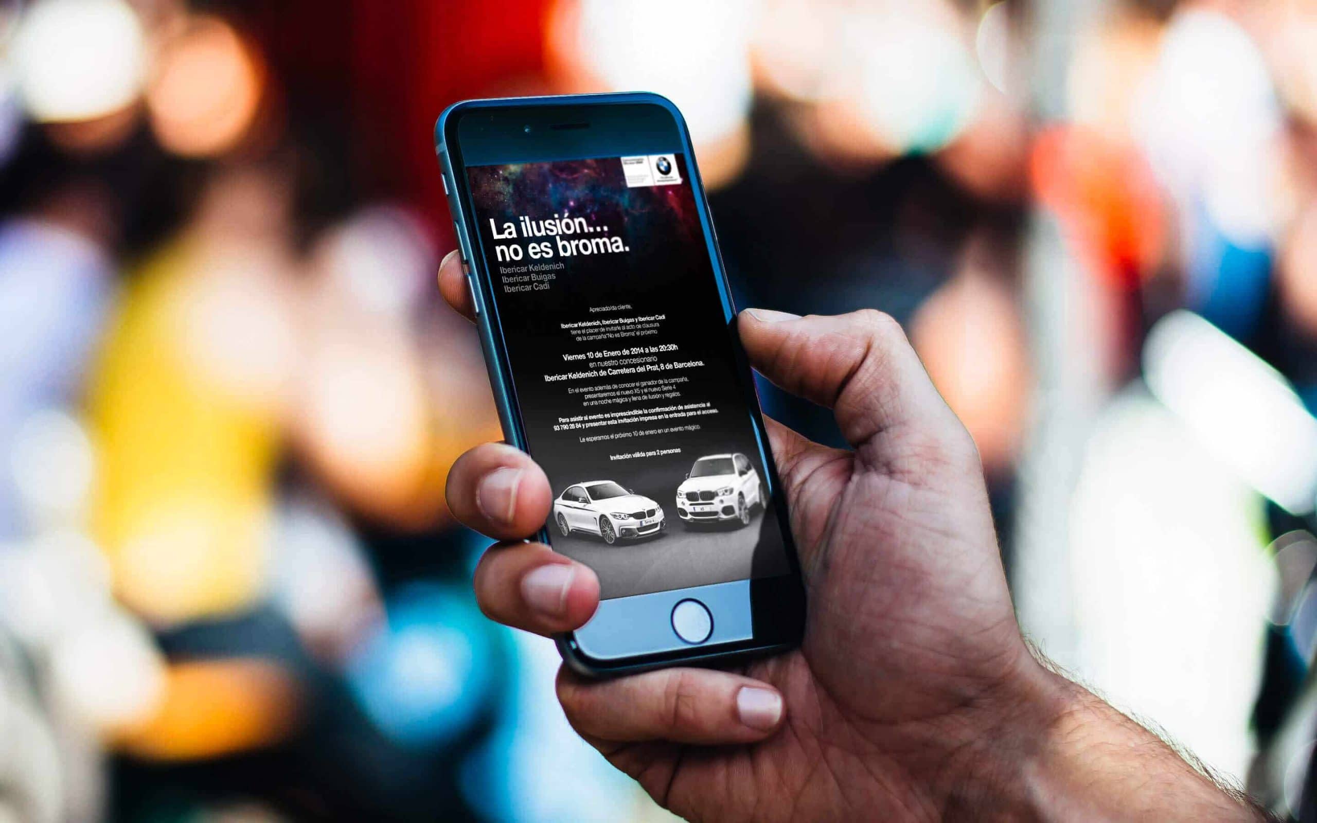 Acto de clausura de la campaña No es Broma de BMW Ibericar producido por Mariona Agency