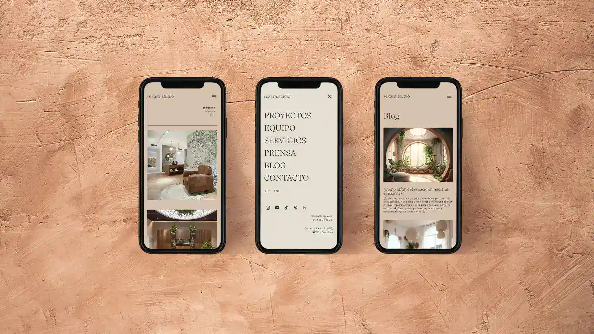 Diseño digital de la marca Sezam Studio