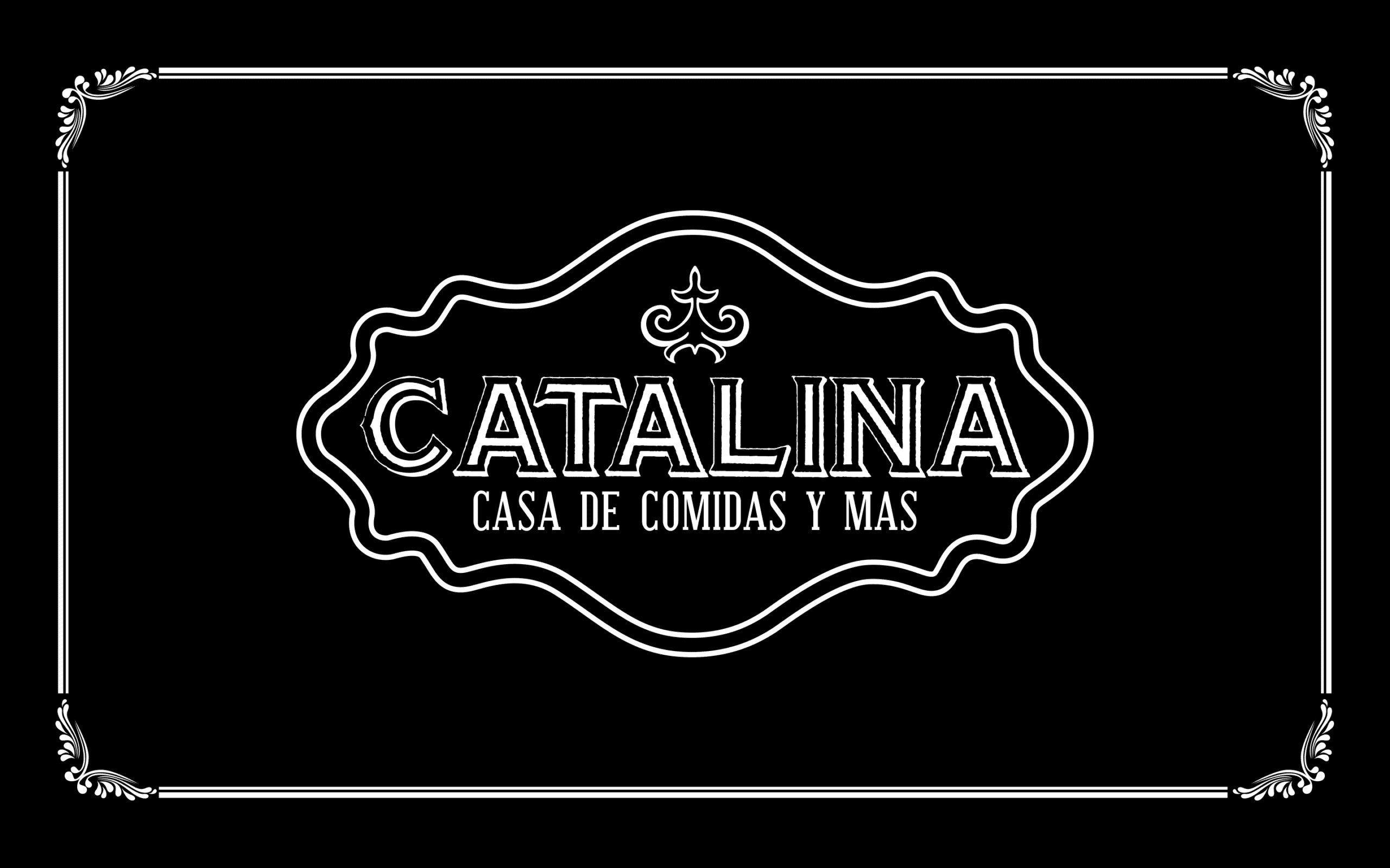 Logotipo de aire clásico de Catalina Casa de Comidas diseñado por Mariona Agency