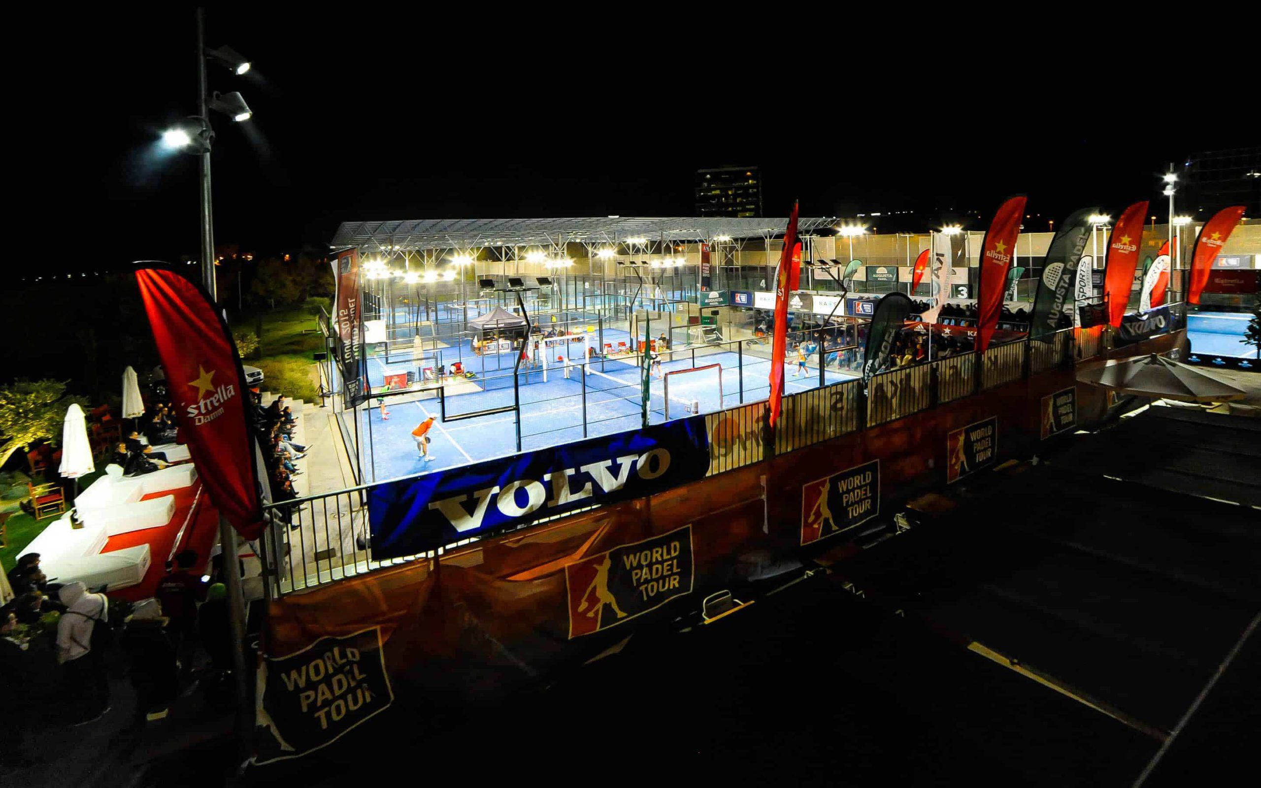 Detalle del montaje del torneo de Augusta Padel producido por Mariona Agency
