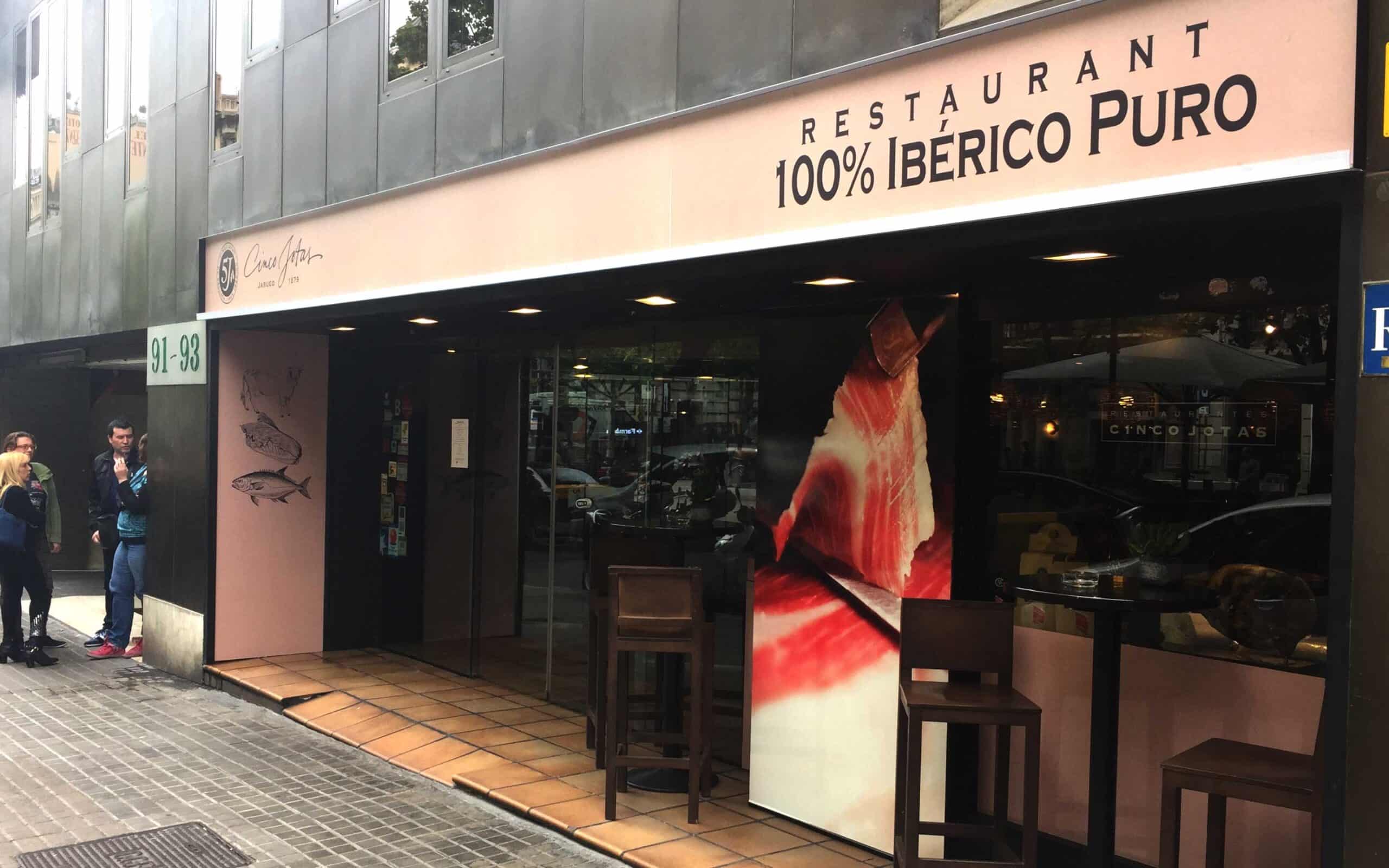 Detalle de la carta de Cinco Jotas producida por Mariona Agency