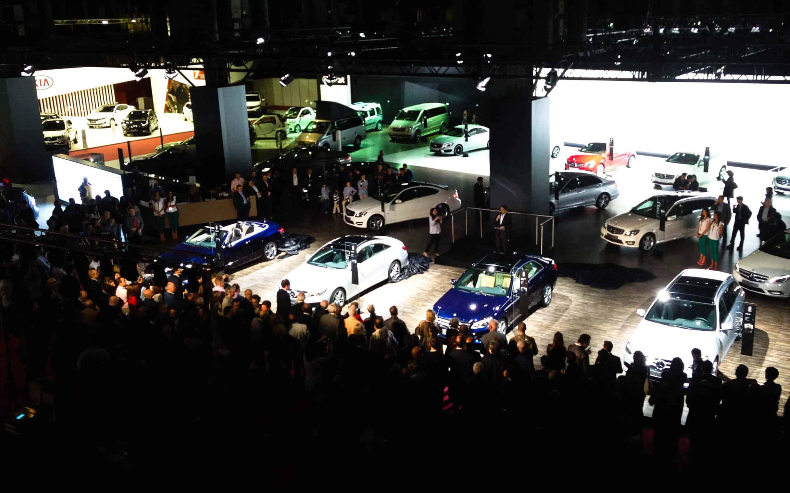 Catering del evento de presentación Mercedes-Benz Clase E organizado por Mariona Agency