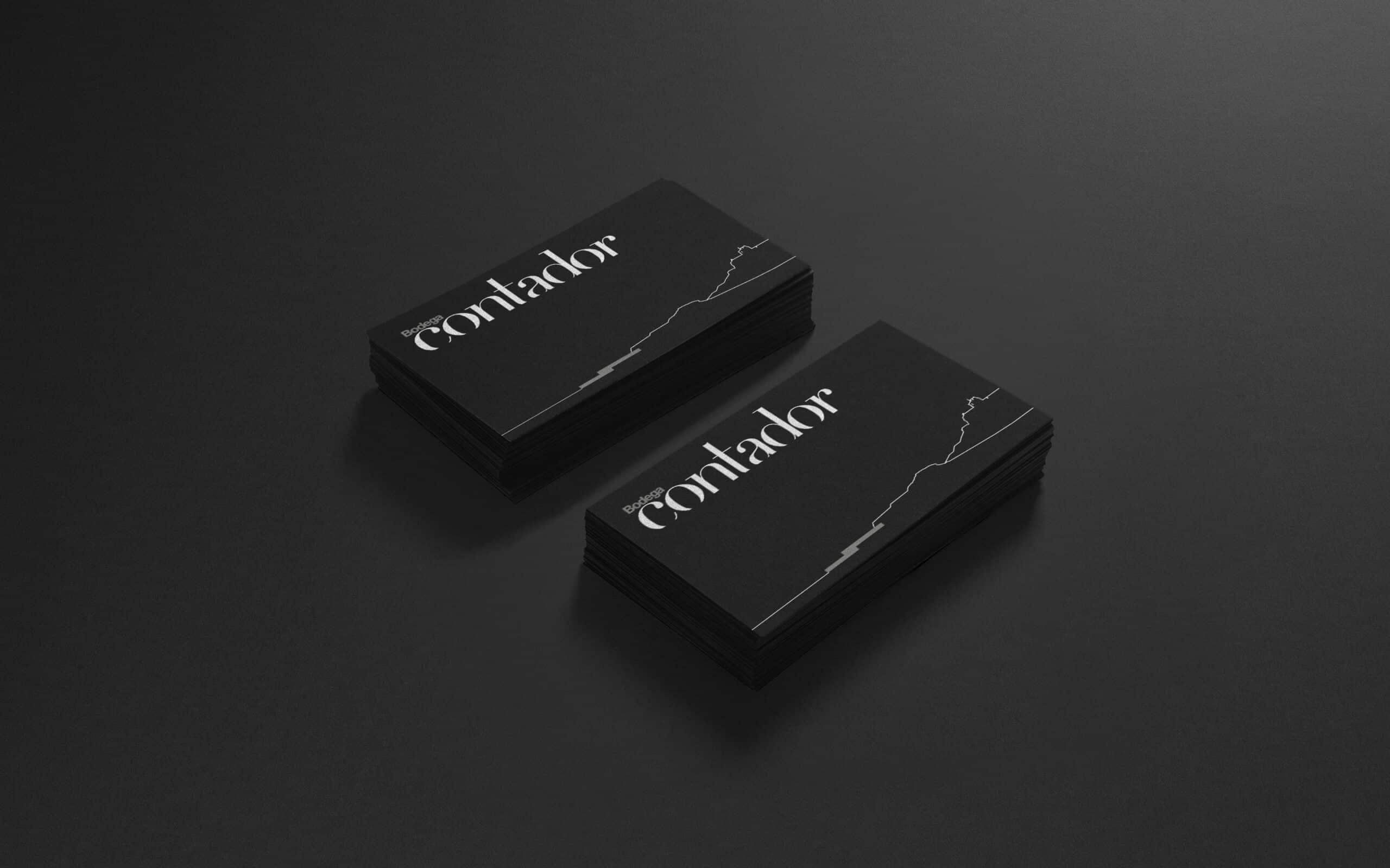 Identidad gráfica de Bodega Contador diseñada por Mariona Agency