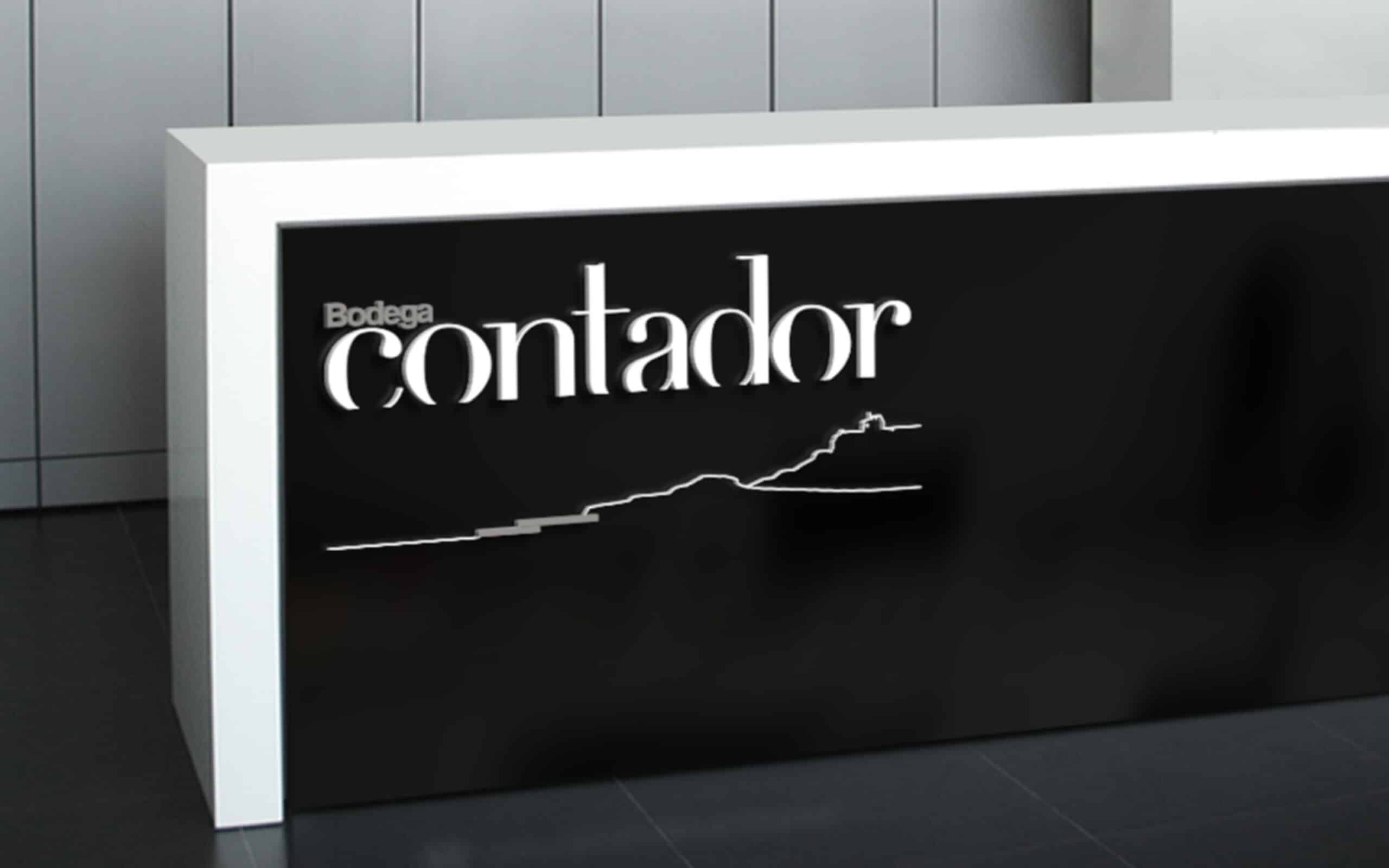 Identidad visual de Bodega Contador en La Rioja, obra de Mariona Agency