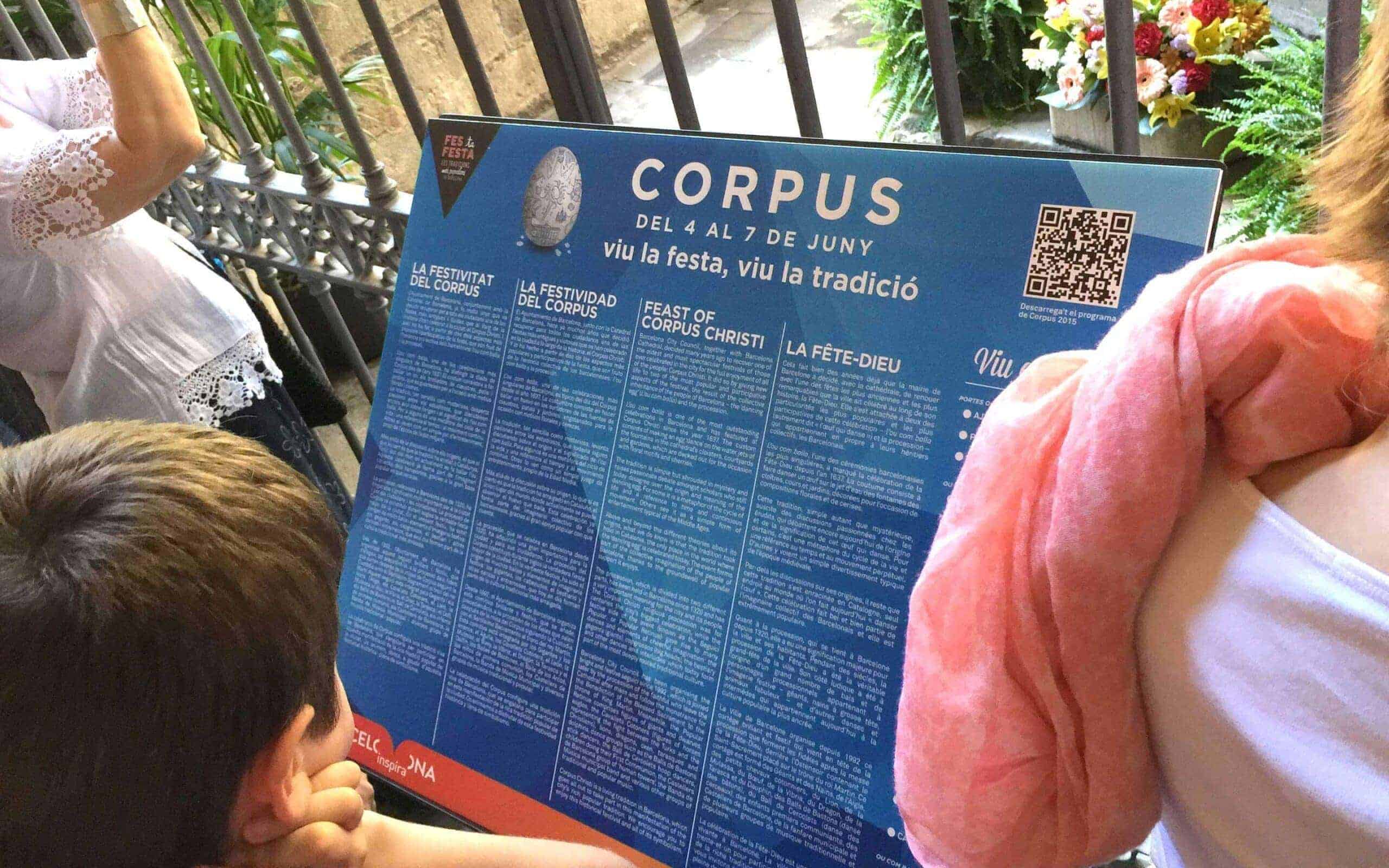 Ilustración del ou com balla para Corpus Barcelona, de Mariona Agency