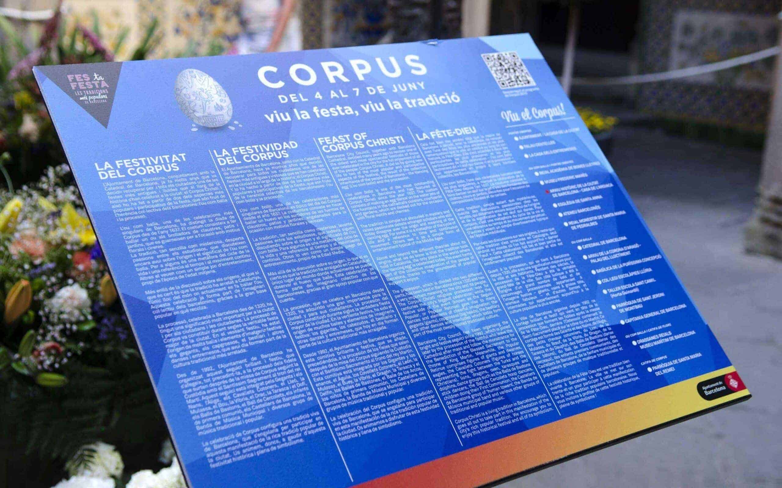 Gráfica de Corpus aplicada al espacio público de Barcelona, por Mariona Agency